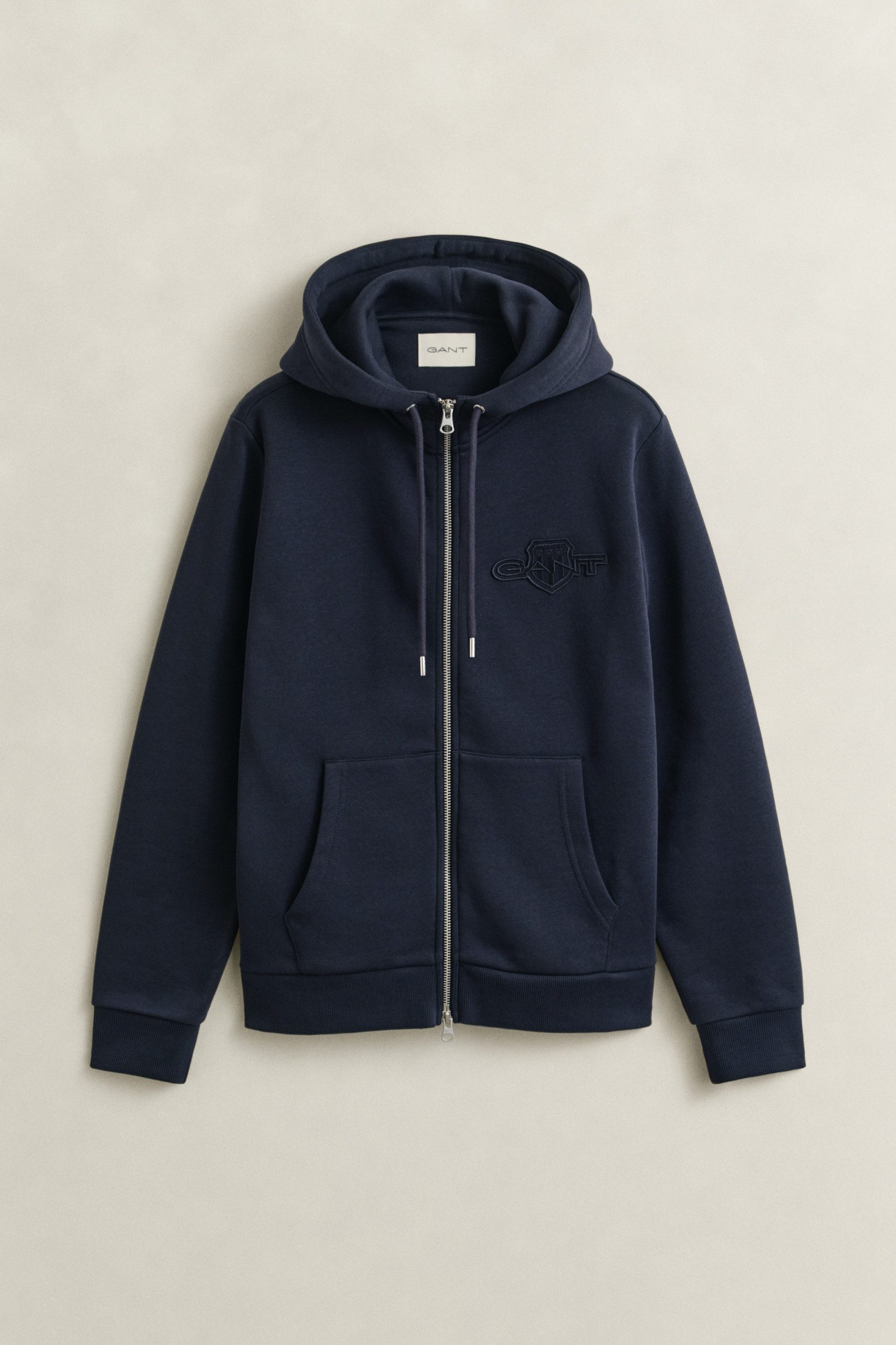 Gant Sweatshirt REG TONAL SHIELD ZIP HOODIE