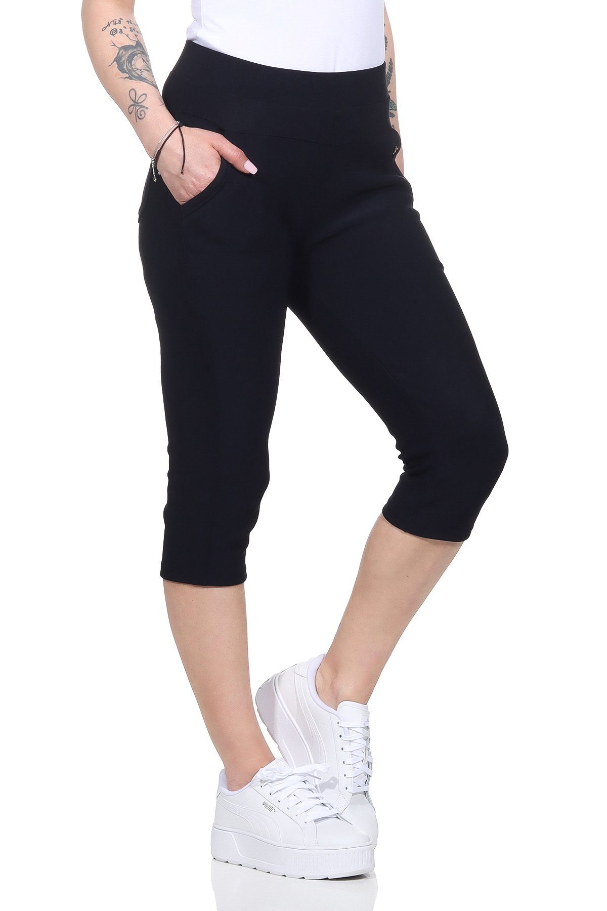 OriginalYou Caprihose Damen Schlupfhose 7/8 Sommer Bermuda bequeme Freizeit günstig online kaufen