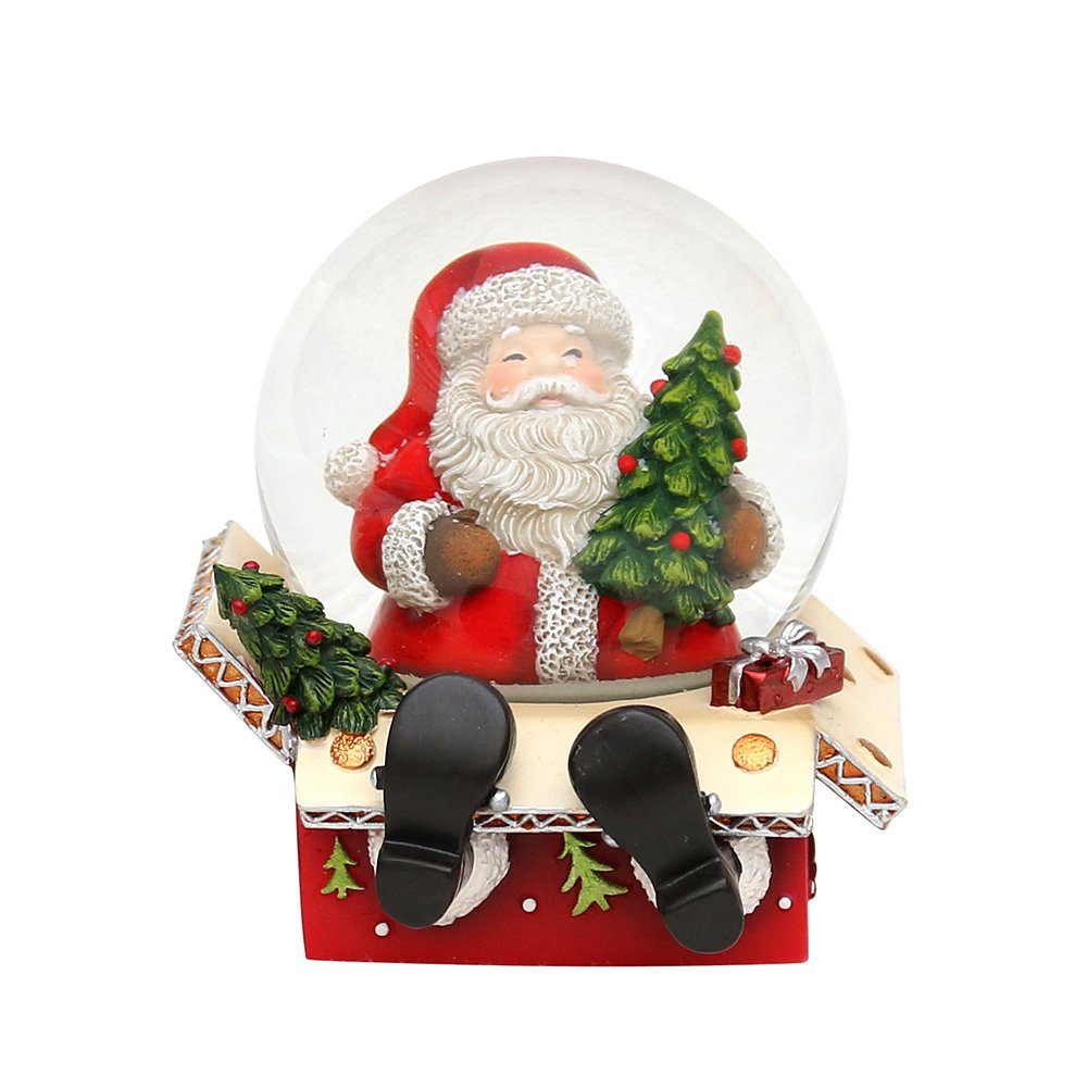 Dekohelden24 Schneekugel Schneekugel Weihnachtsmann, Kugel: St) mit cm/ 6 Maße ca. x 6,5 H/B/Ø Ø (1