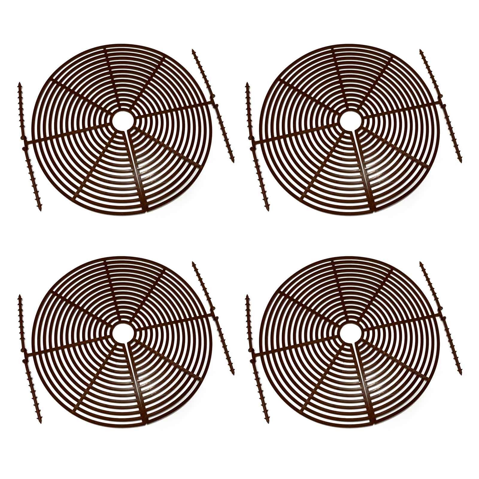 4 Ø HAC24 Schutzgitter (Set, Kinder cm), Blumentopfschutz St., Kunststoff 30 Schutz Haustiere Pflanzen Blumentopfgitter Blumentopf