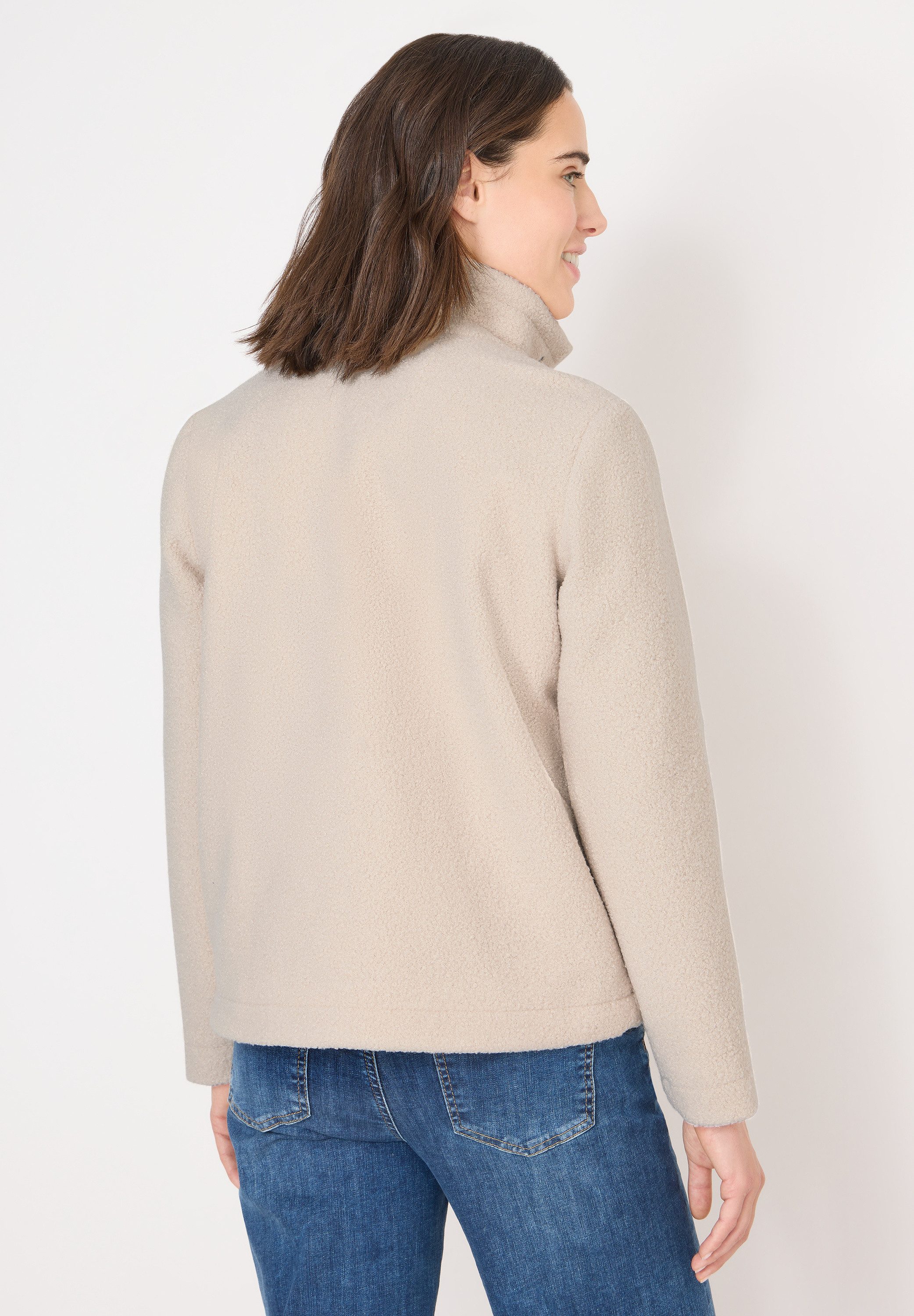 CECIL Fellimitatjacke mit Stehkragen günstig online kaufen