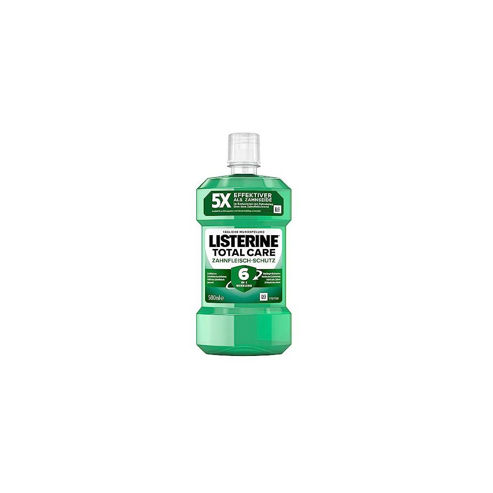 Listerine Mundwasser Total Care Zahnfleisch-Schutz (500 ml), schützende Mundspülung