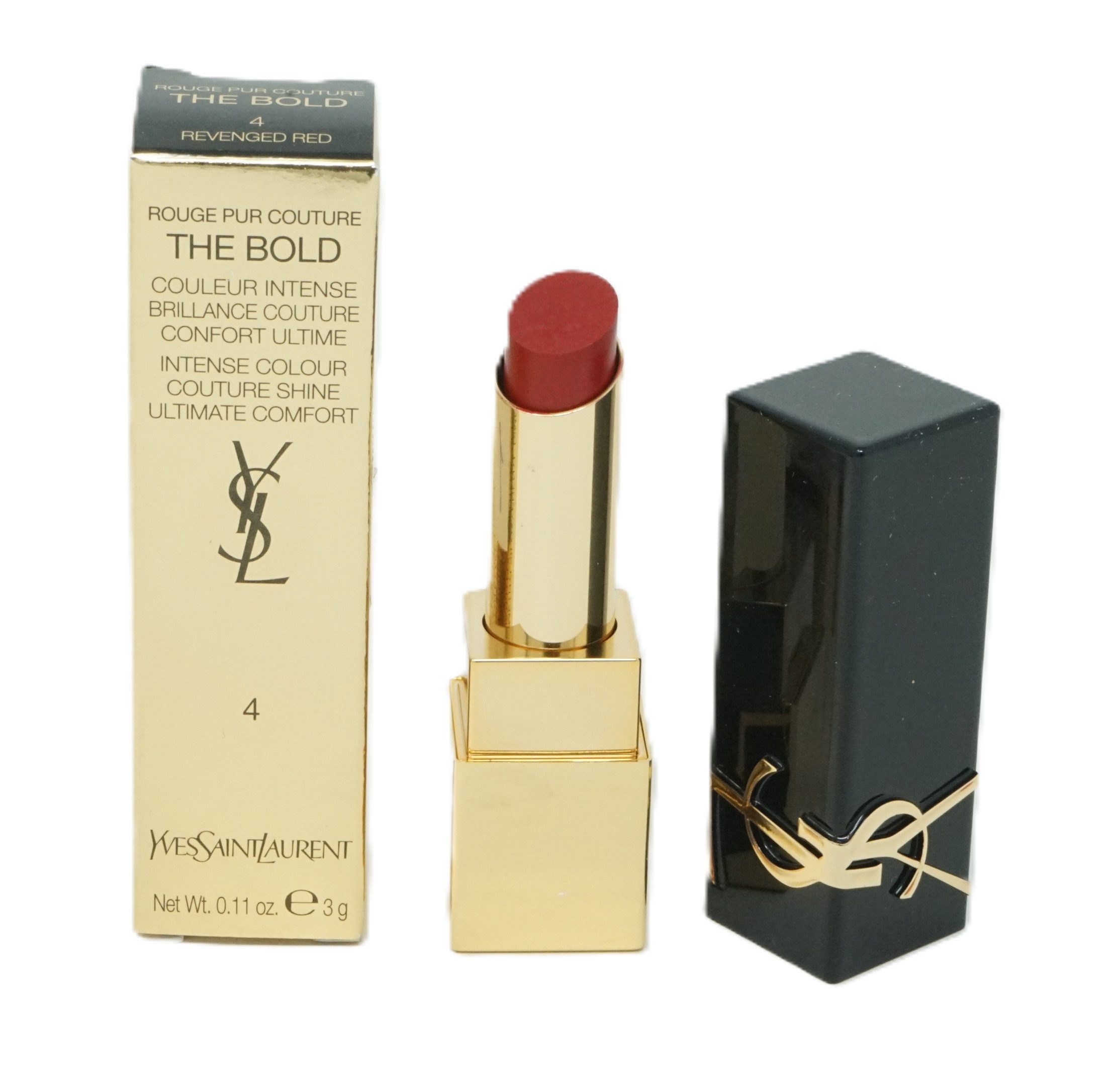 YVES SAINT LAURENT Lippenstift Yves Saint Laurent Rouge Lippenstift 3g Revenged Red 4