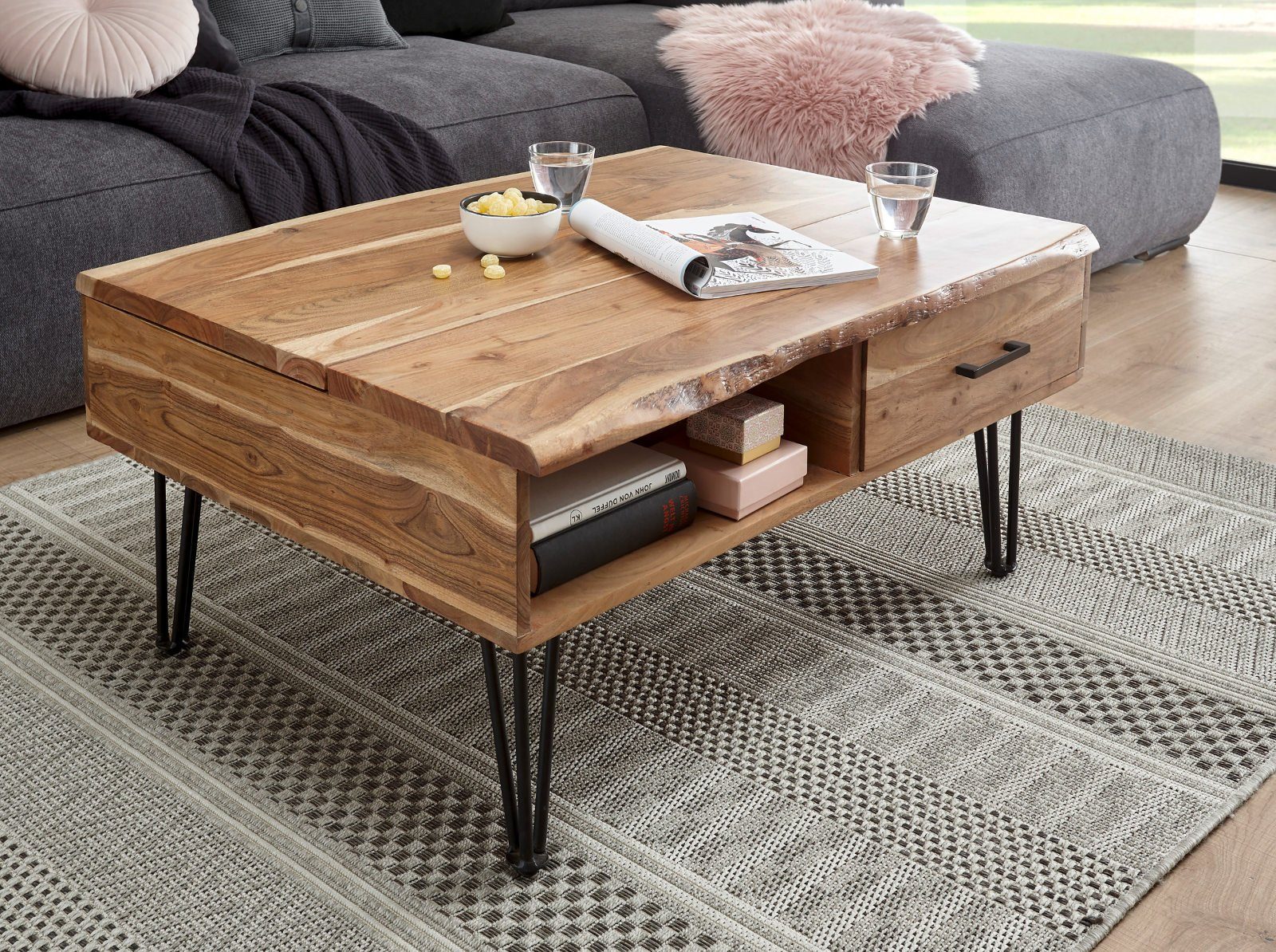 MCA furniture Couchtisch Mustique (Massivholz, 110 günstig online kaufen