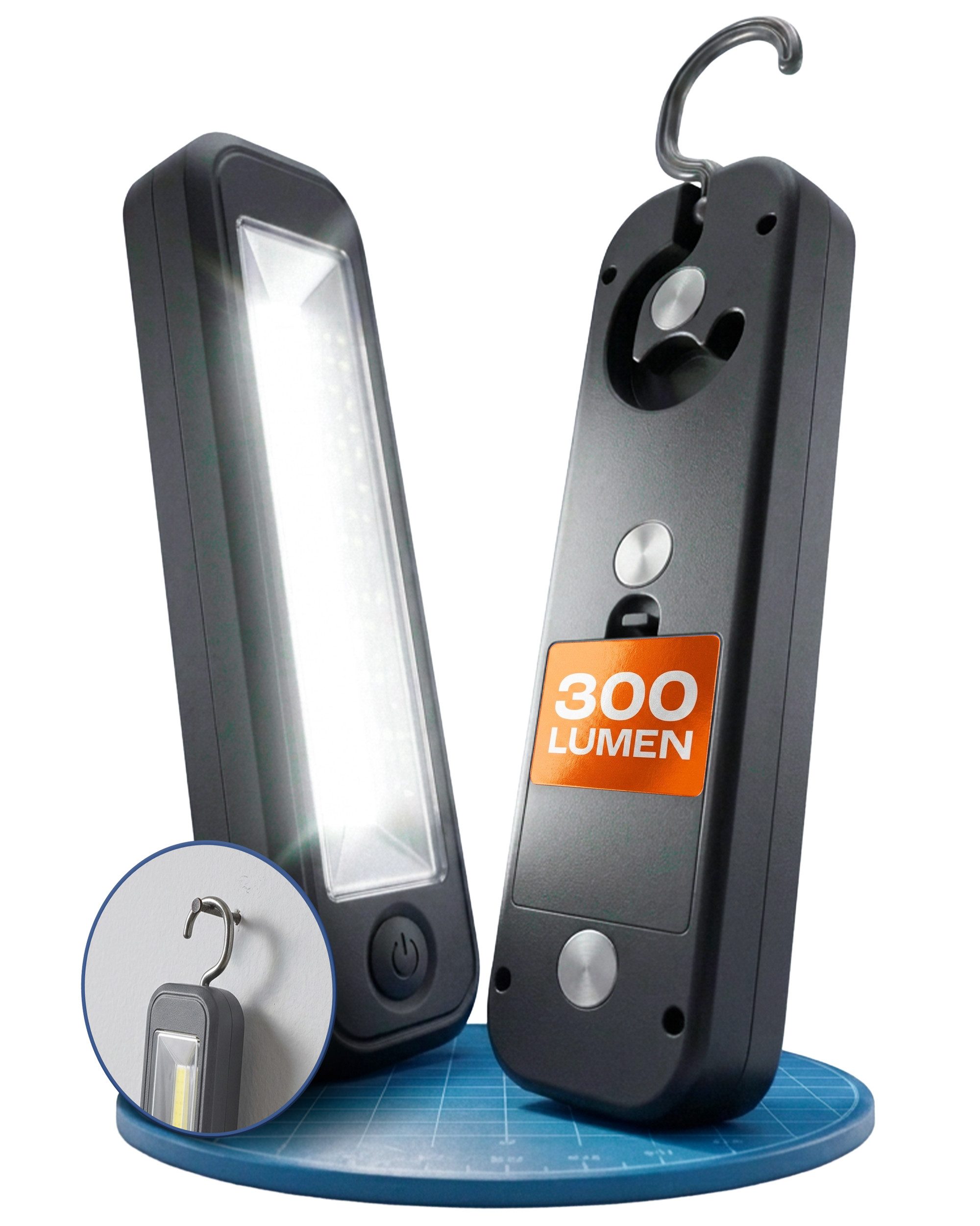 Northpoint LED Arbeitsleuchte Arbeitslampe Stableuchte Werkstattlampe Batterie Magnet Haken