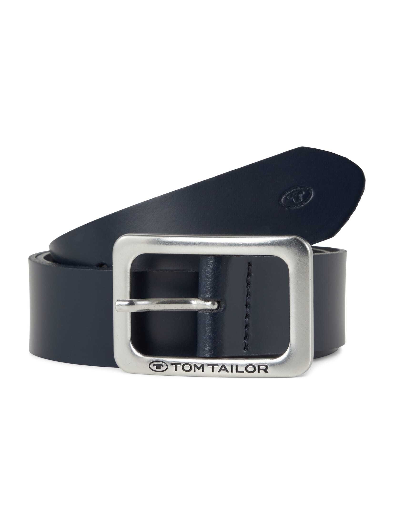 TOM TAILOR Ledergürtel Belts TTEVE Ledergürtel mit abgerundeter Dornschließ günstig online kaufen