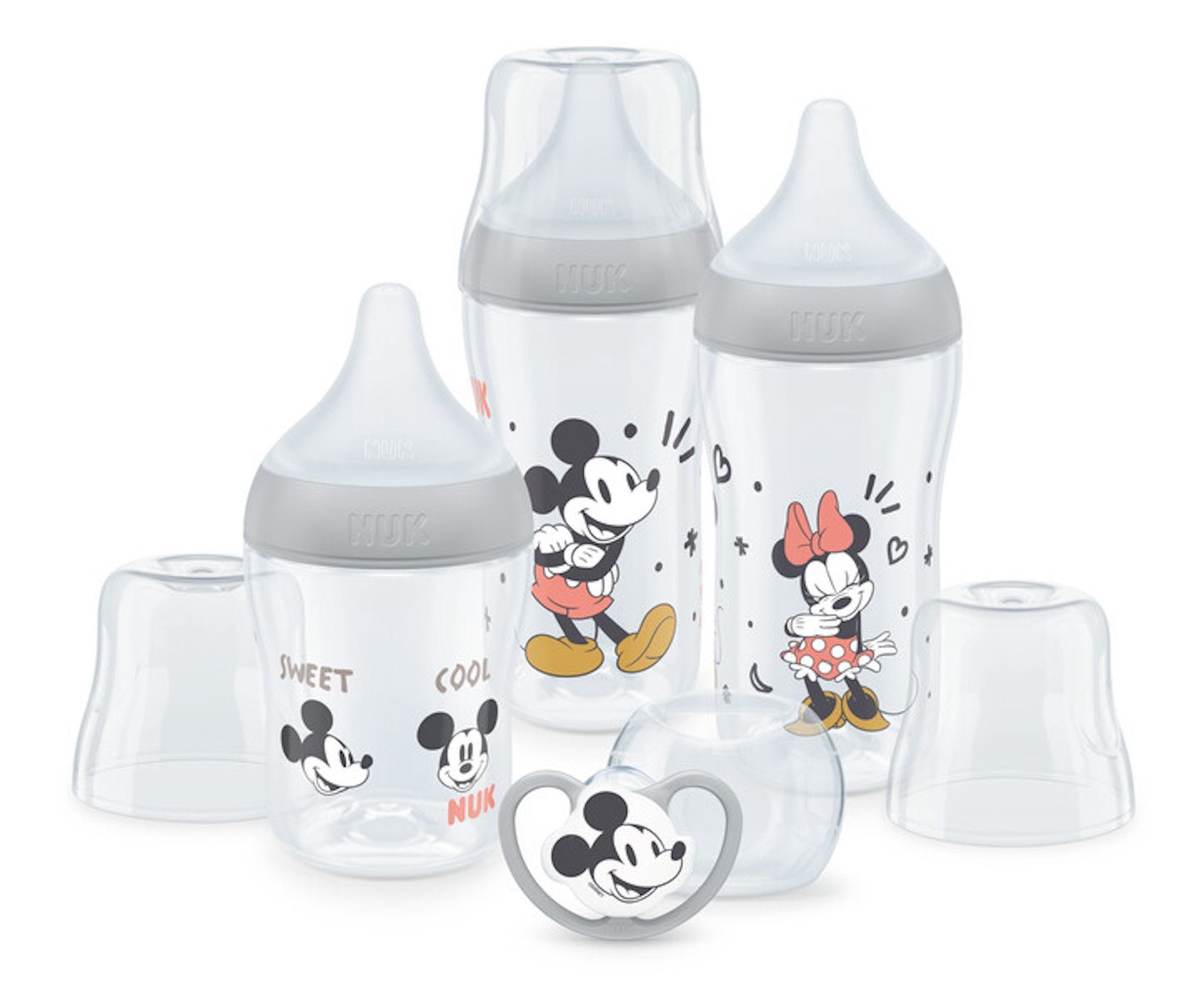 Babyflasche NUK Perfect Match Babyflaschenset mit Schnuller 0+ Geschenkset
