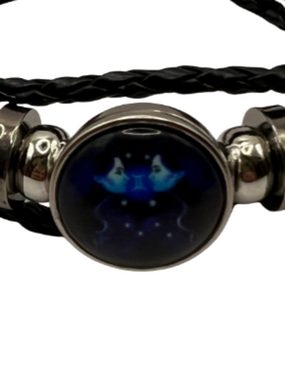 Stelby Armband mit Gravur Armband Sternzeichen Zwillinge mit 3D Gravur im Glas