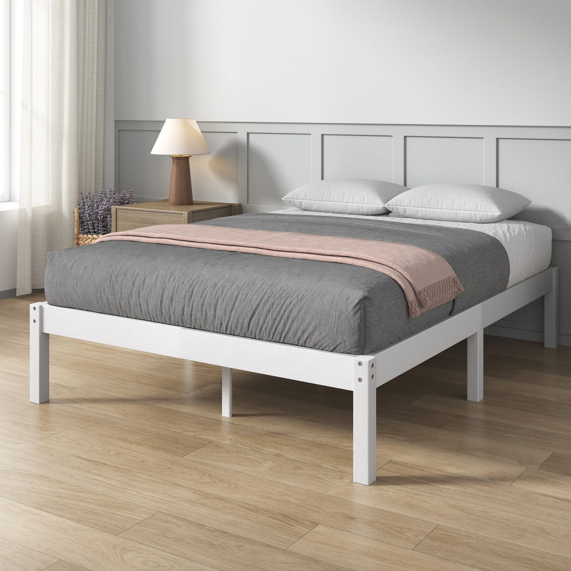 ZINUS Massivholzbett Emma Bamboo (Packung, 1-tlg., günstig online kaufen