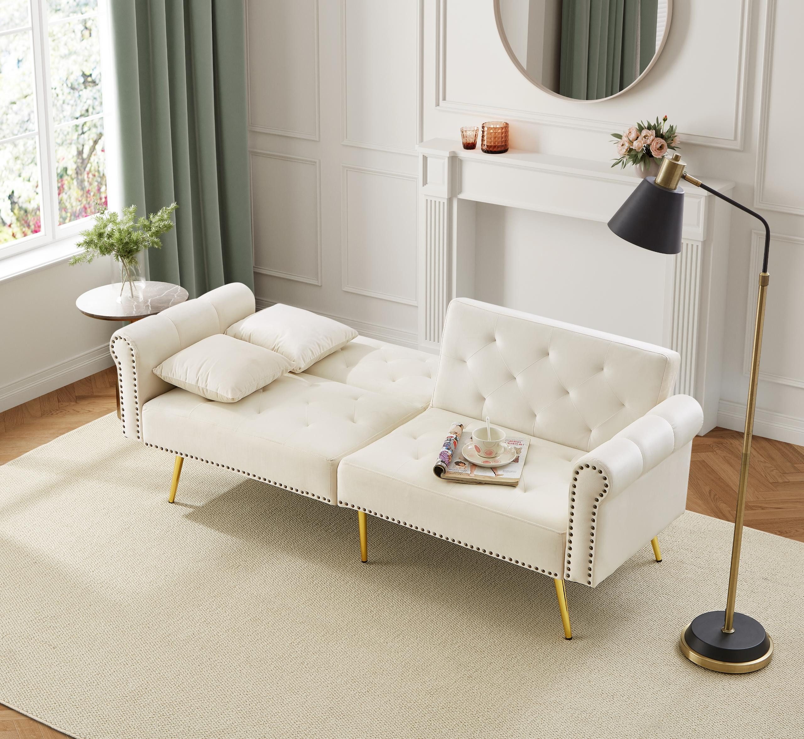 Furnishings Home Schlafsofa Sofa mit Samtbezug günstig online kaufen