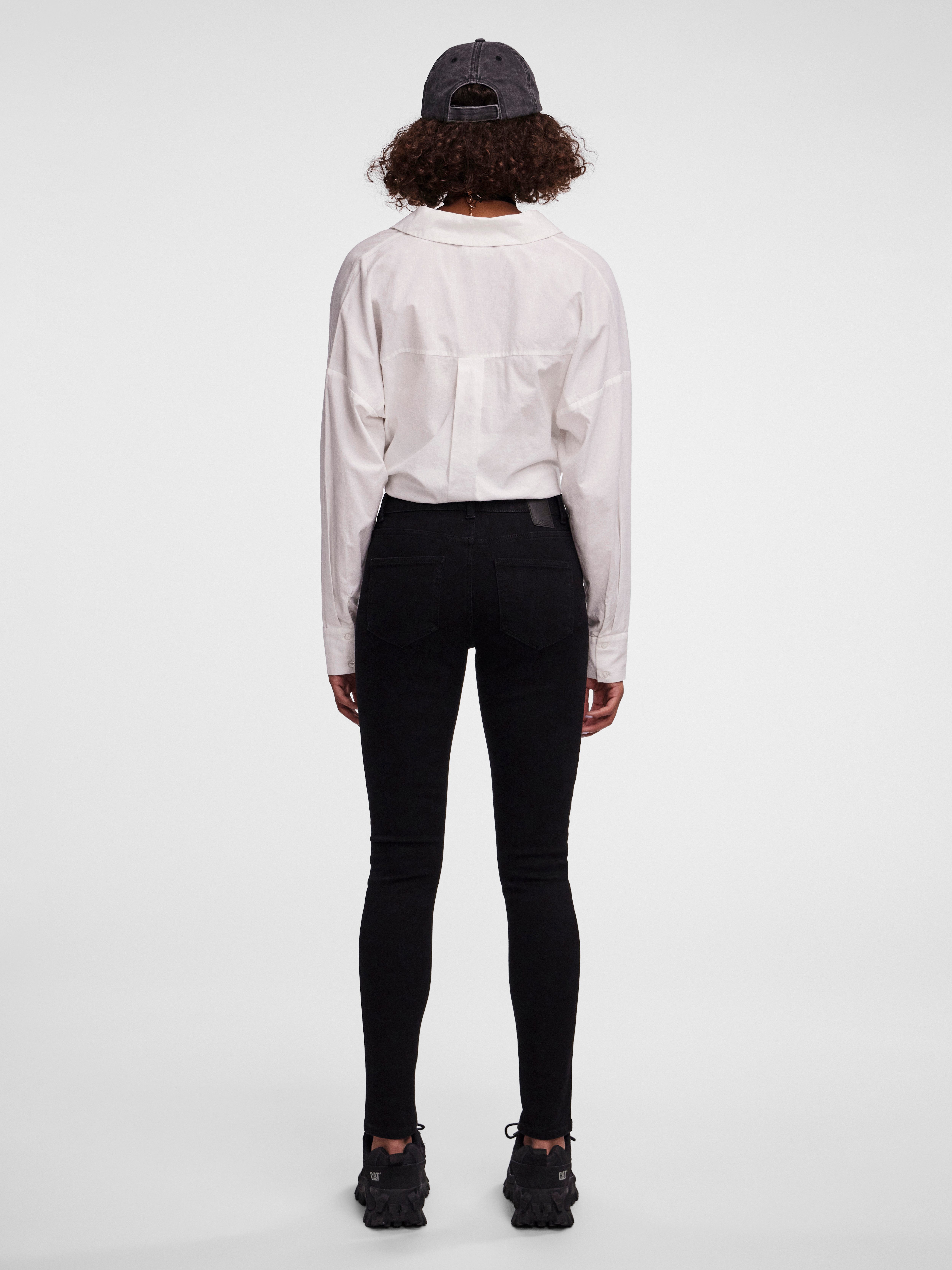 pieces Skinny-fit-Jeans PCDANA MW SKINNY JEANS günstig online kaufen