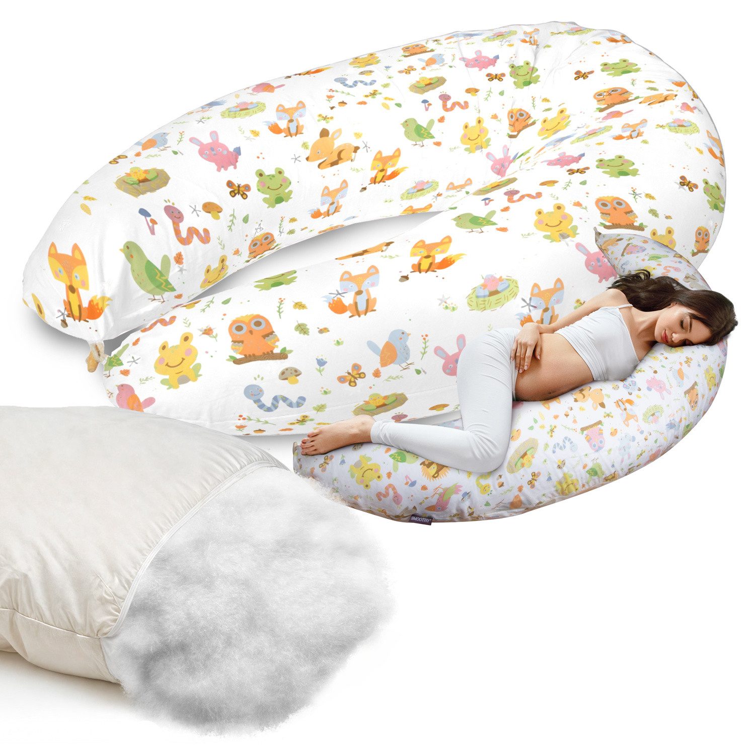 Smoothy Stillkissen Schwangerschaftskissen Seitenschläferkissen Schlaf Lage günstig online kaufen