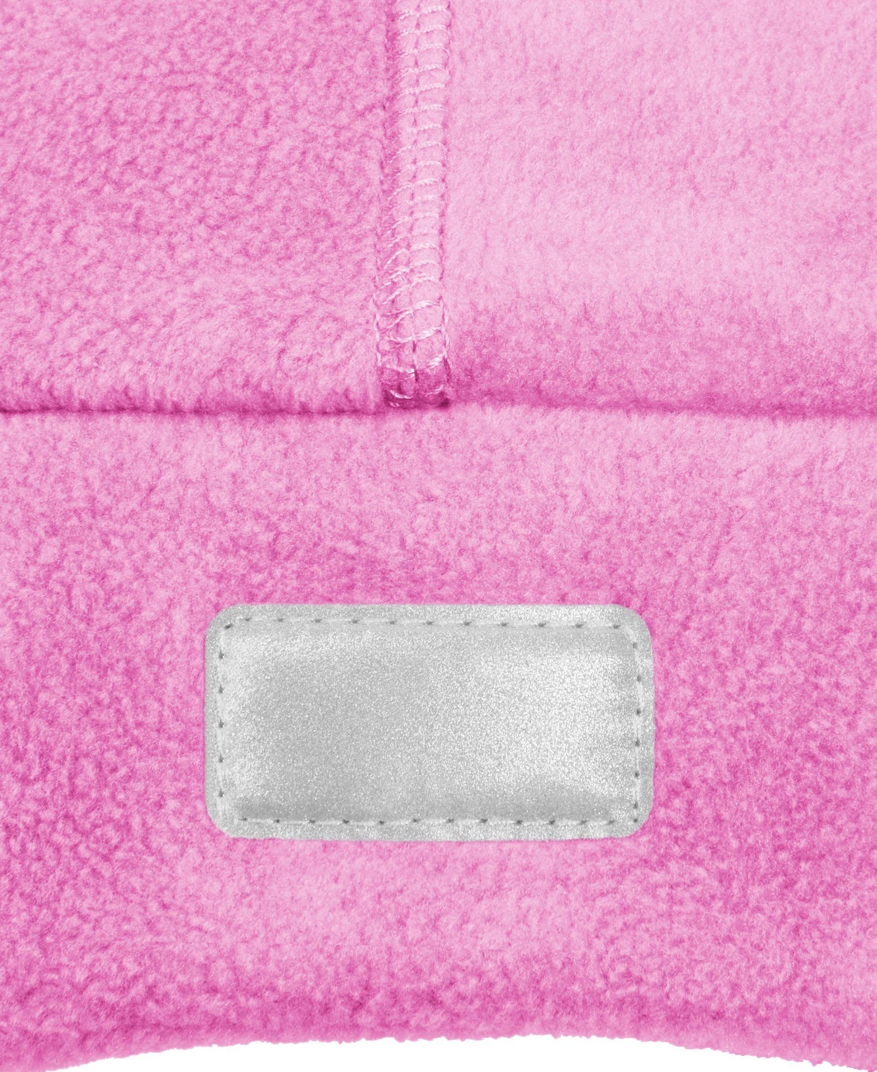 Playshoes pink Fleece-Zipfelmütze Schlupfmütze