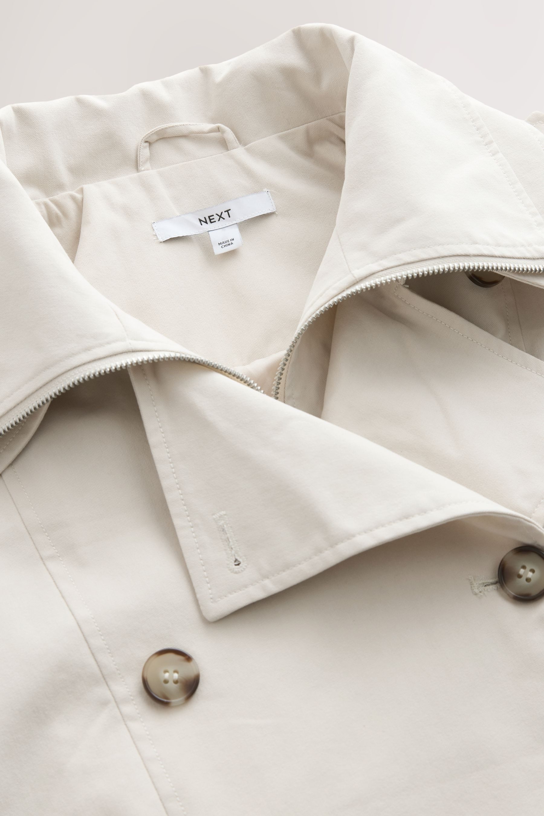 Next Trenchcoat Trenchcoat mit tiefem Gürtel, Petite (1-tlg)