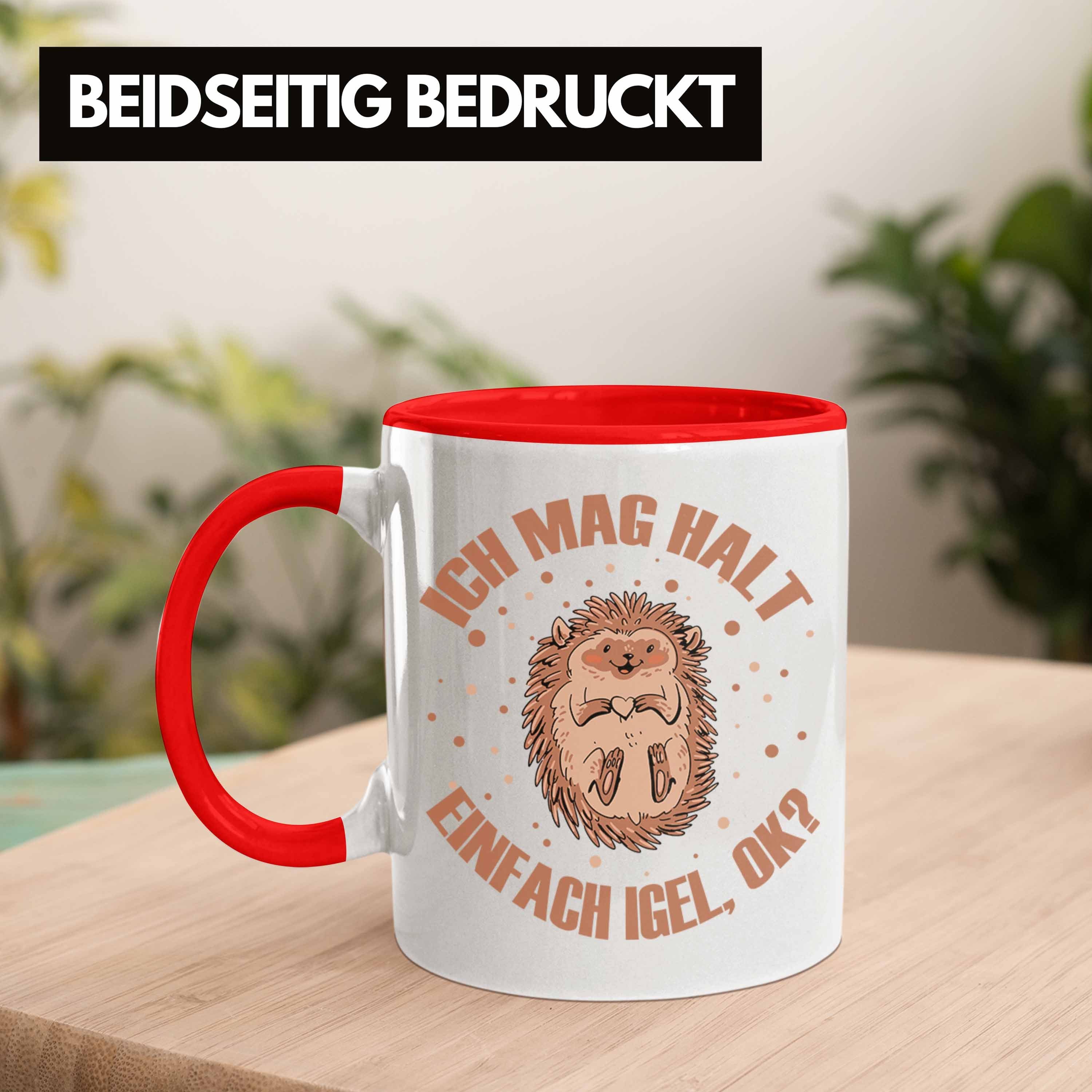 - Igel-Liebhaber Rot Tolles Trendation Igel Tasse Tasse für Geschenk