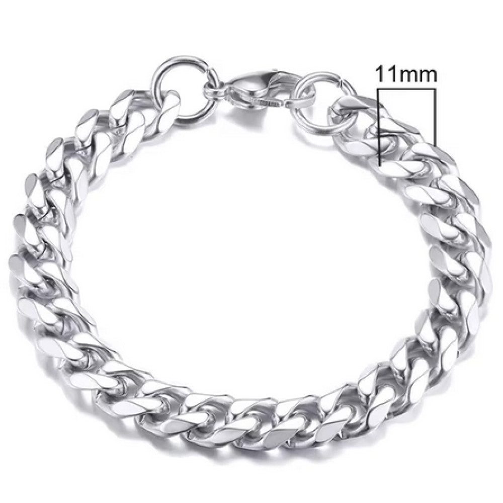 Ware aus aller Welt Panzerarmband Edelstahl massiv Panzer Armband Armkette Edelstahlarmband