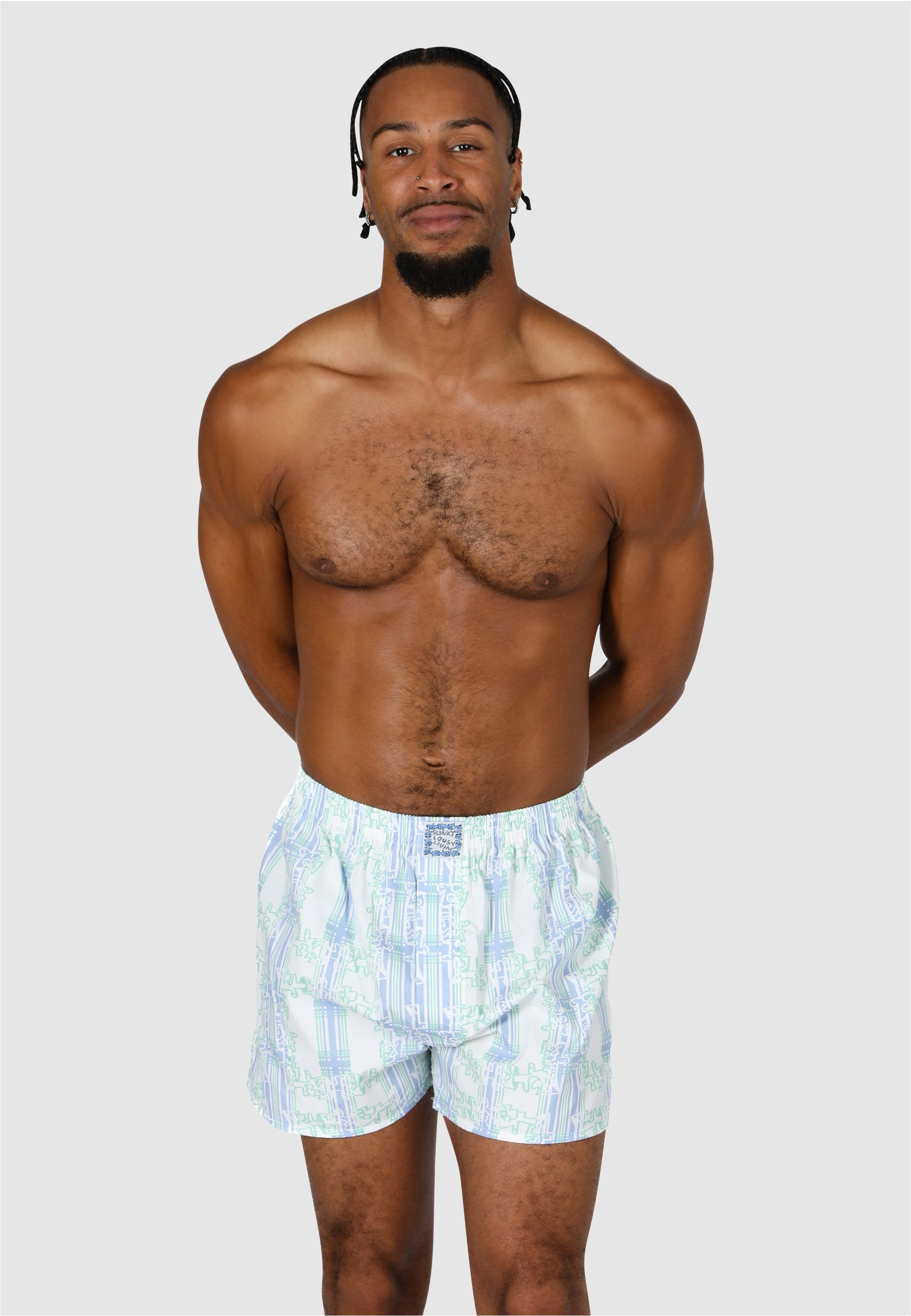 Lousy Livin Boxershorts Slinky (2-St) mit lässigen Allover-Prints