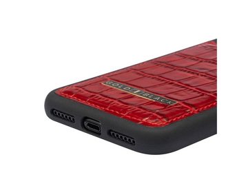 GOLDBLACK Handyhülle iPhone 11 Pro Lederhülle Croco Rot 14,86 cm (5,85 Zoll)