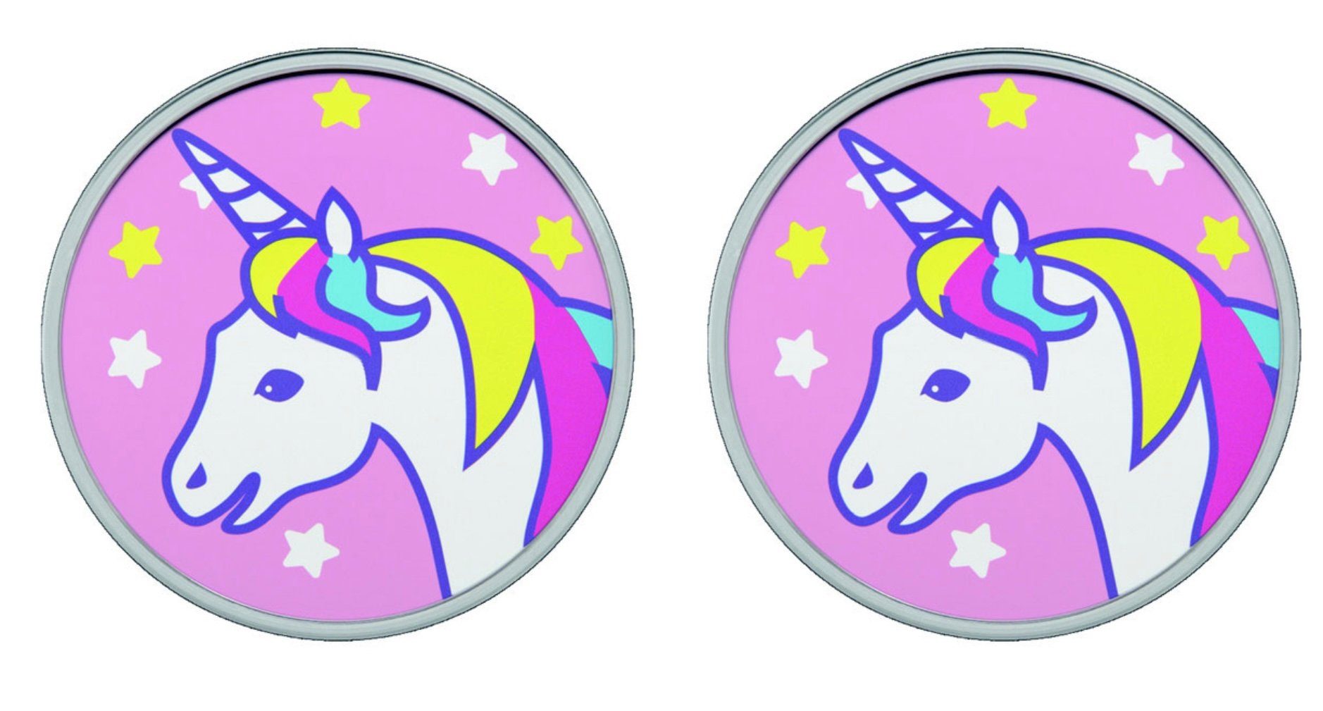 Studex Paar Серьги-гвоздики Sensitive by STUDEX, Novelty Motiv Einhorn Серьги-гвоздики, Chirurgenstahl