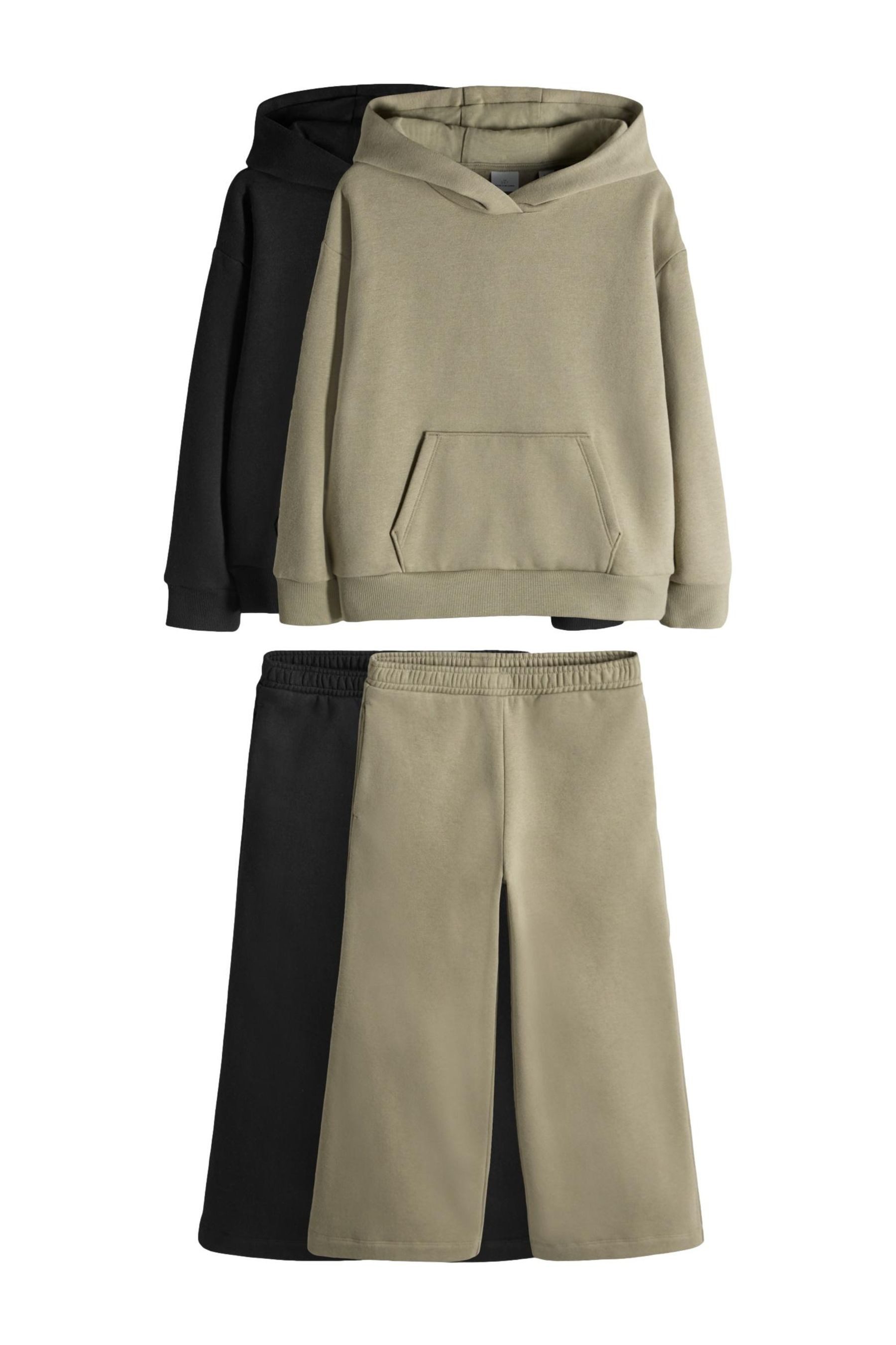 The Set Sweatanzug The Set Hoodie und Jogginghose, 2er-Pack (4-tlg)
