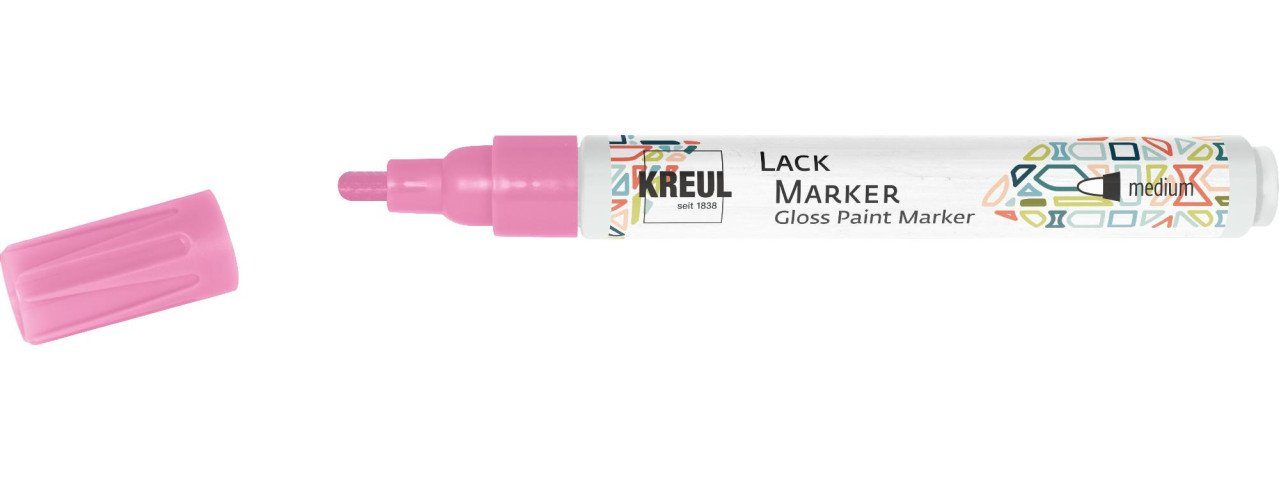 Kreul Künstlerstift Kreul Lack Marker medium pink, 2-4 mm