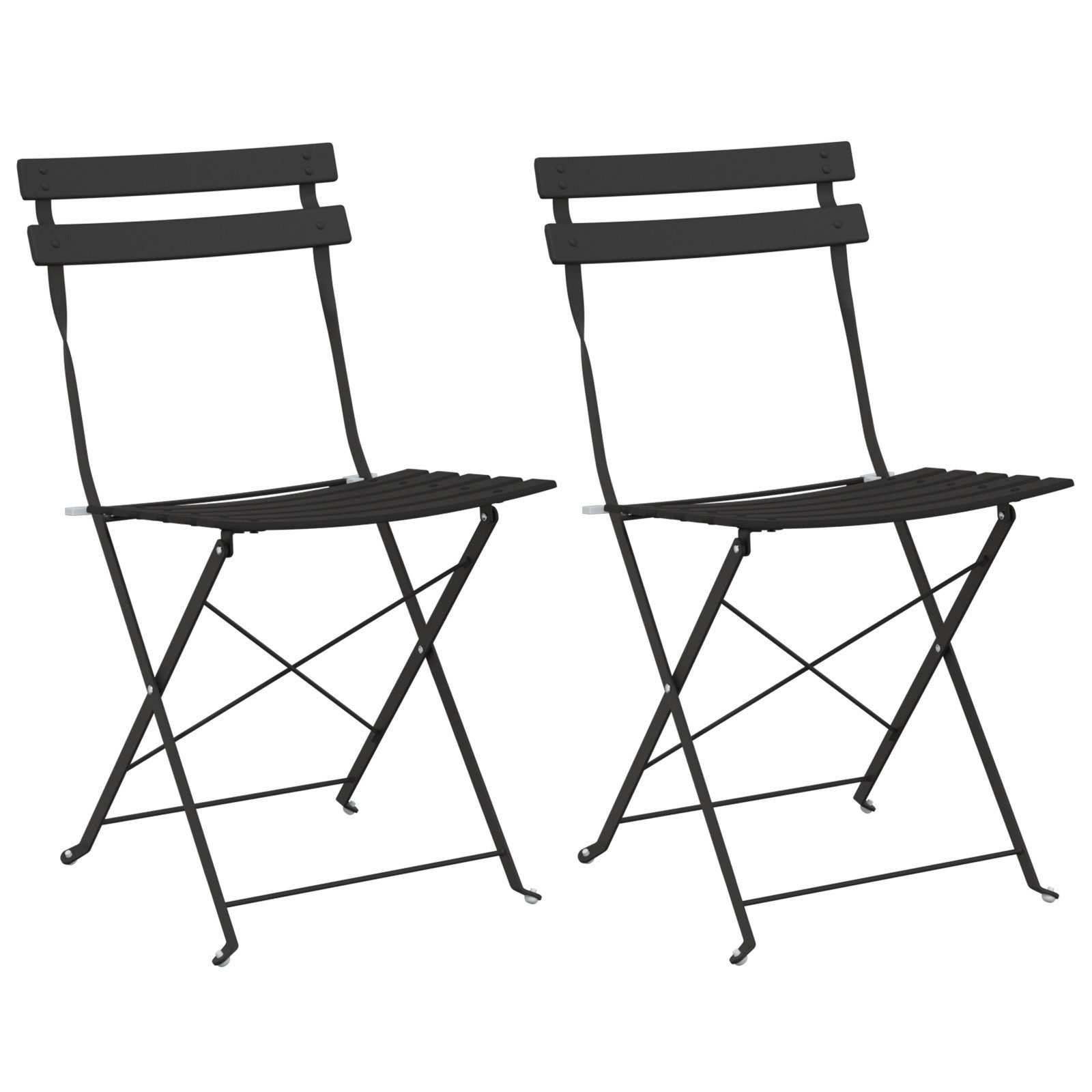 vidaXL Gartenstuhl Gartenstühle 2 Stk. Klappbar günstig online kaufen