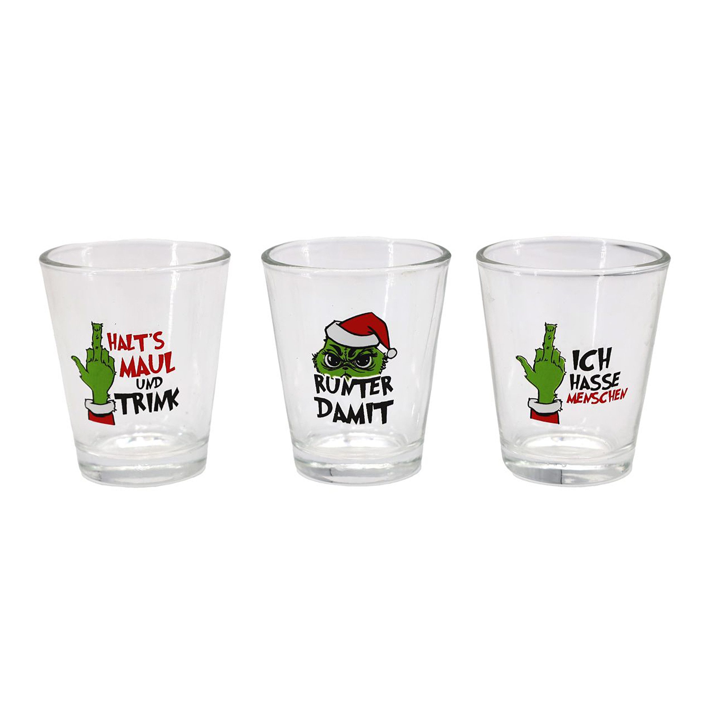TOPCENT Schnapsglas Muffel-Schnapspinnchen, Schnapsgläser, 4cl, 4er-Set, Überraschungs-Set