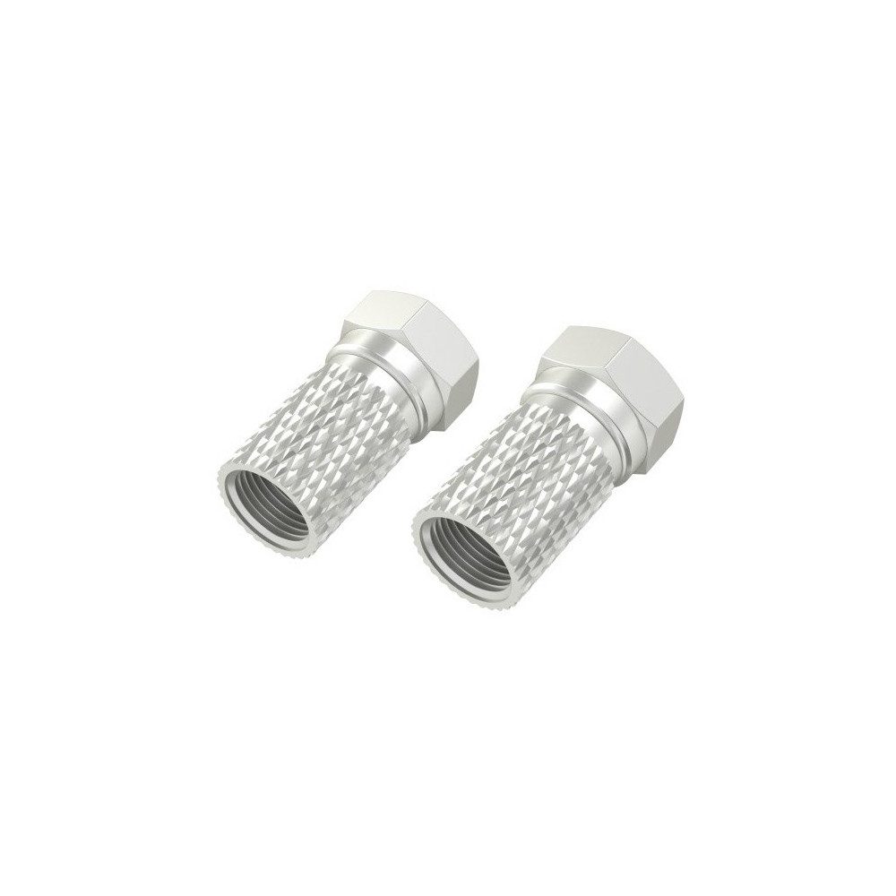Hama F-Stecker (7mm) schraubbar für SAT-Kabel (4 Stk) Audio- & Video-Adapter