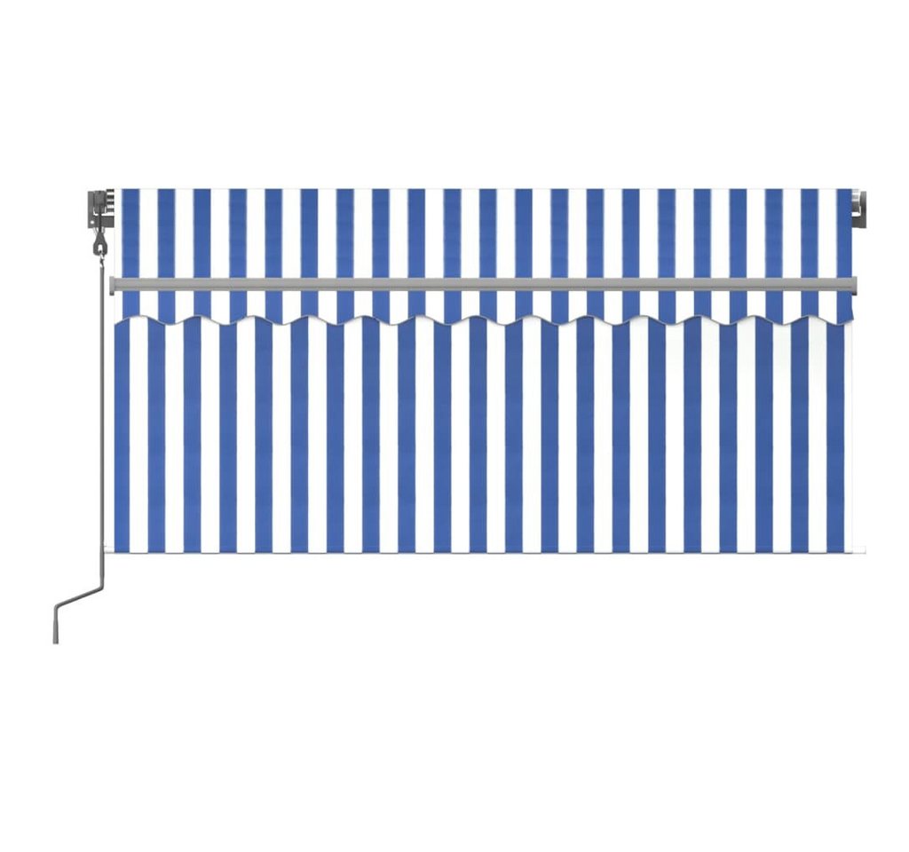 Thumbnail - vidaXL Markise Markise Automatisch mit Rollo LED Windsensor 3x2,5m Blau Weiß (1-St)