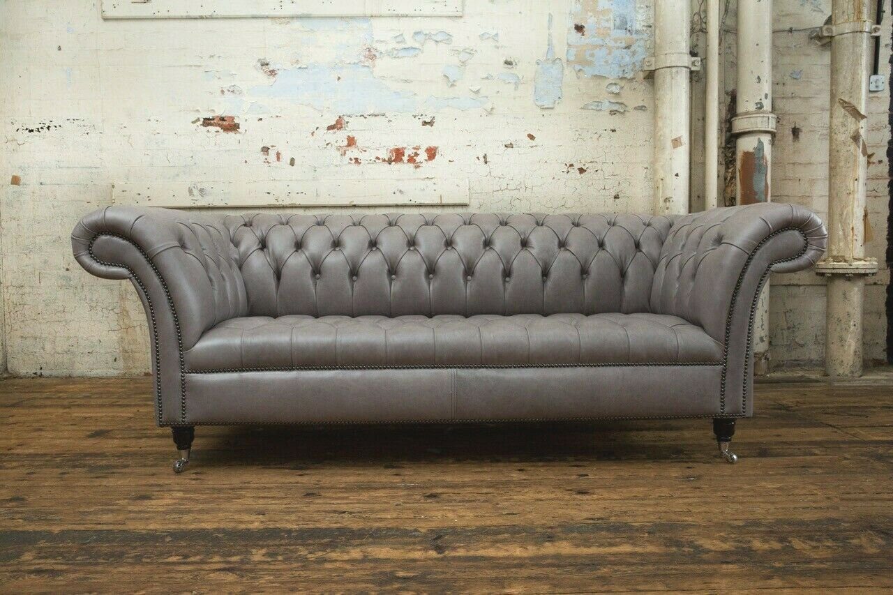 JVmoebel Chesterfield-Sofa, Chesterfield 3 Sofa Sofa Design Couch 225 Sitzer cm
