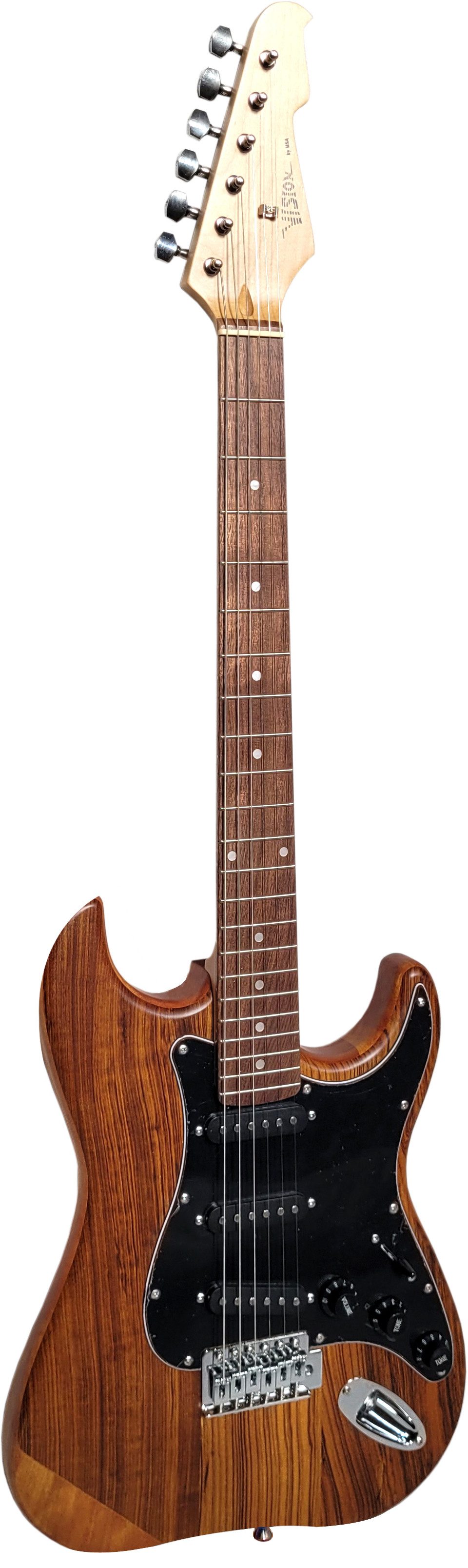 MSA E-Gitarre Elektrogitarre E-Gitarre 3x Singelcoil, Tremolo, elektrische Gitarre MASSIV