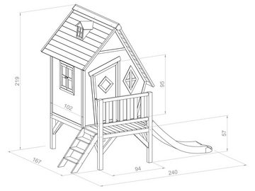 Sunny Spielturm Cabin XL, BxTxH: 261x167x219 cm