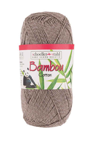 Schoeller + Stahl Bambou Cotton Häkelwolle, 400,00 m, 14 klassische und leuchtende Farben