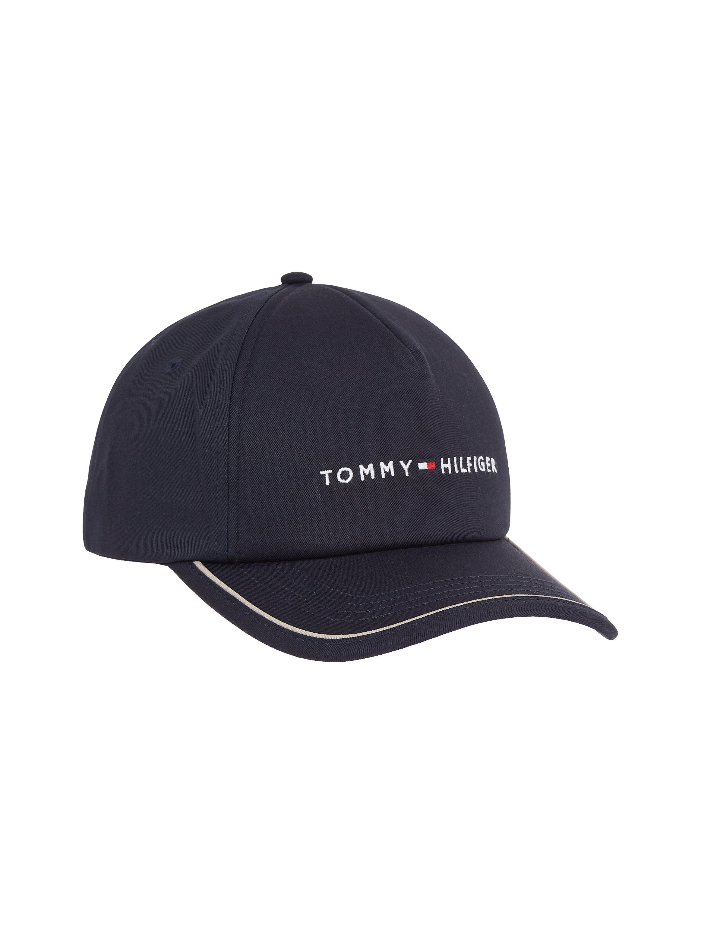 Logoschriftzug dem Hilfiger TH SKYLINE über CAP Tommy mit Schirm SOFT Cap Baseball