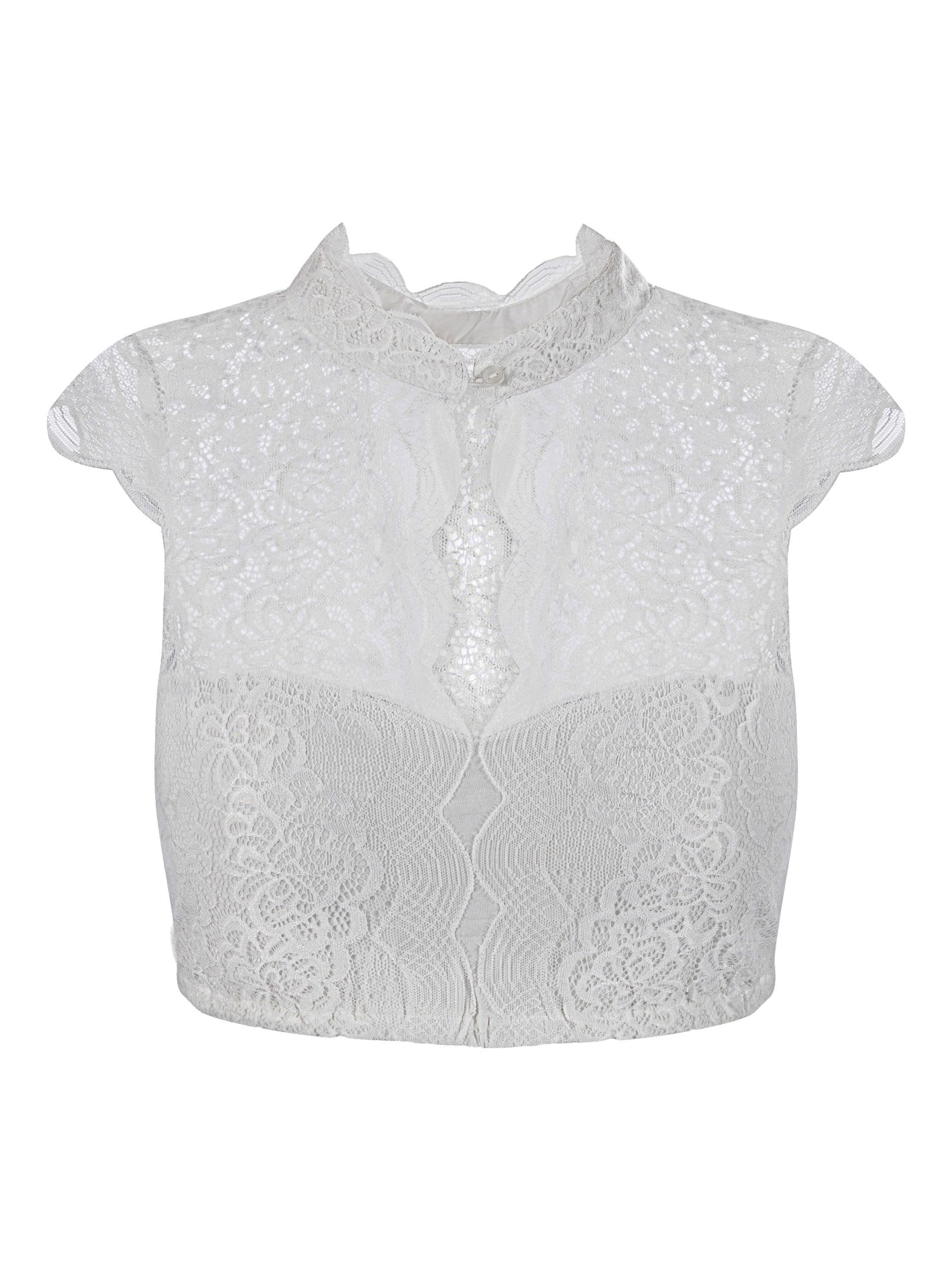 FUCHS Dirndlbluse Dirndlbluse Elisabeth natur-weiß (1-tlg) – Bild 3 von 3