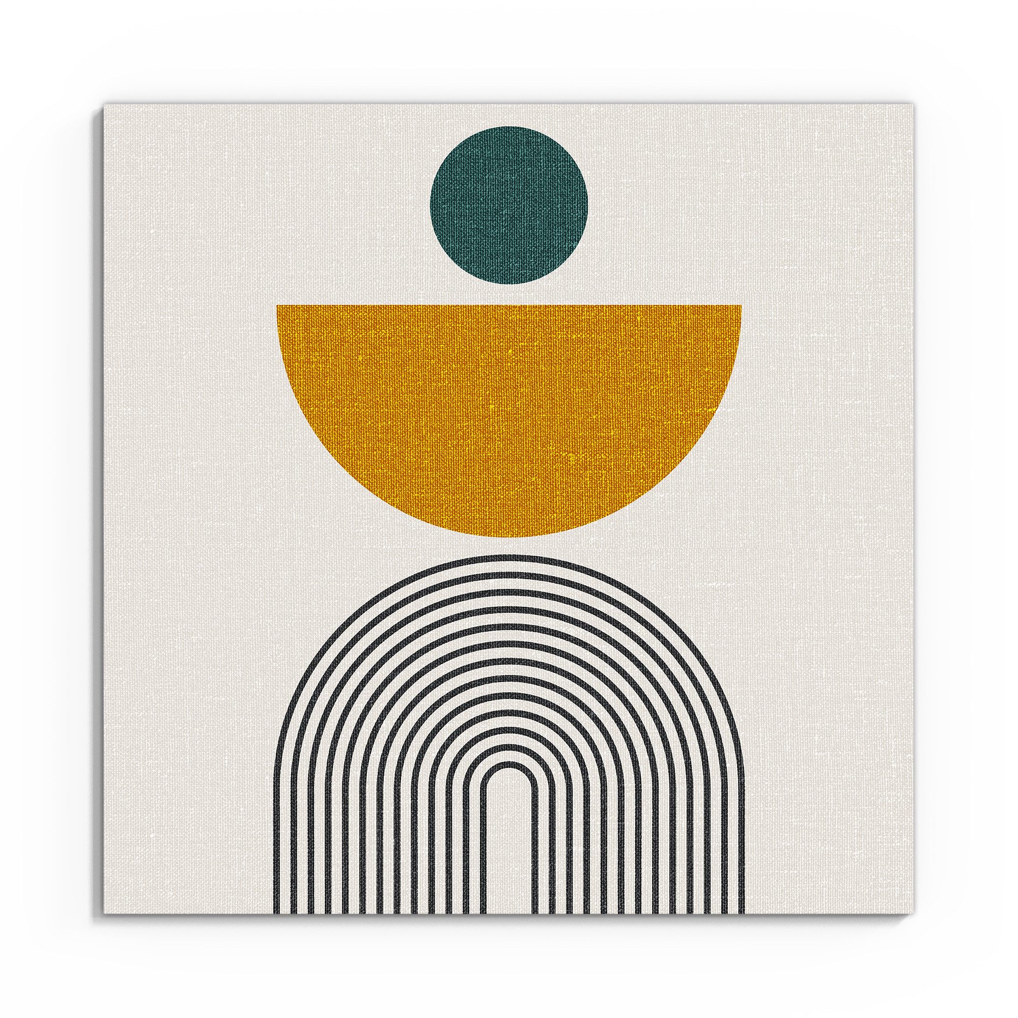 DEQOART Leinwandbild 'Kühne Simplizität', 'Kühne Simplizität', Hybrid Leinwand Bild Wandbild flach modern