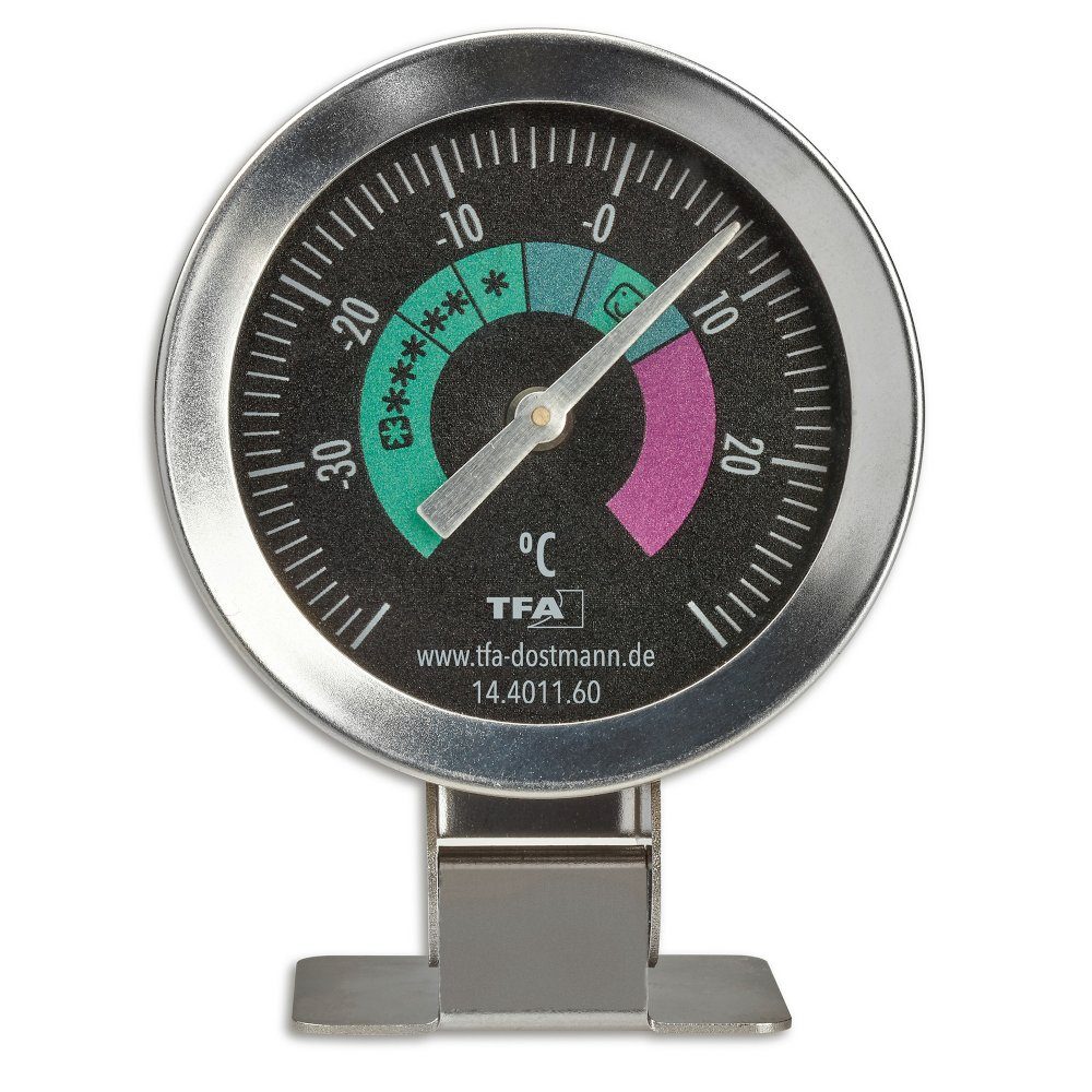 TFA Dostmann Kühlschrankthermometer Analoges Kühlschrankthermometer TFA 14.4011.60 Gefrierschrankthermometer