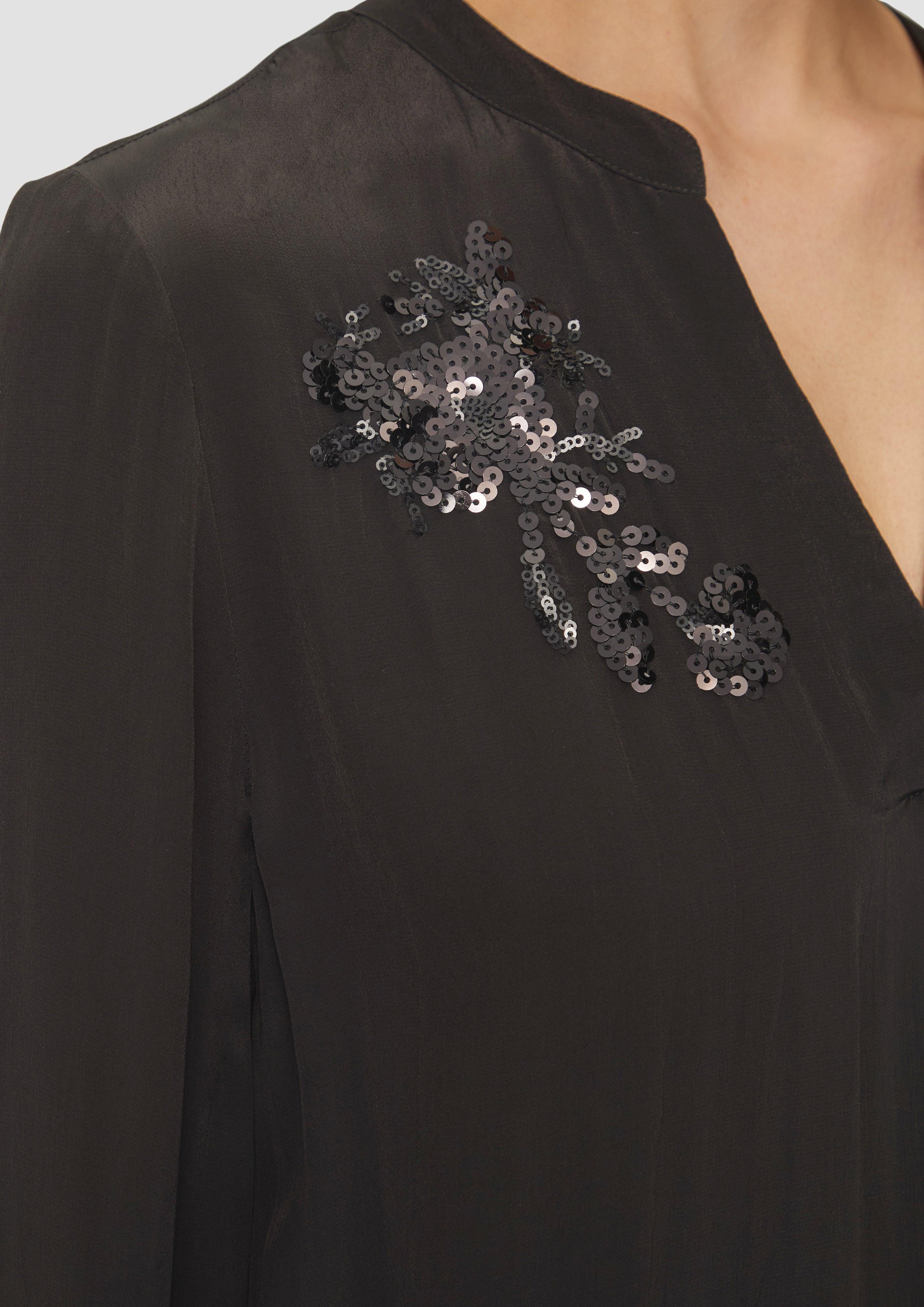 s.Oliver BLACK LABEL Langarmbluse Tunika-Bluse mit günstig online kaufen