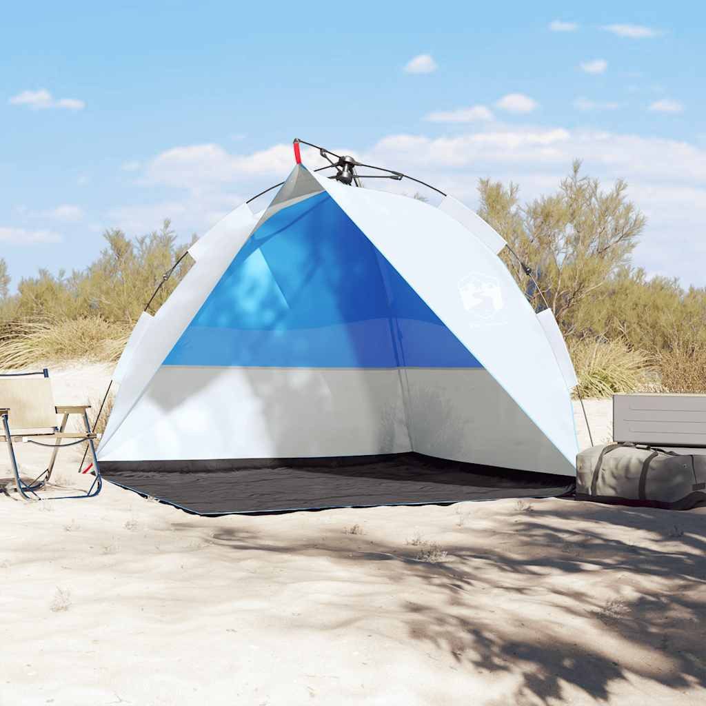 vidaXL Kuppelzelt Strandzelt Azurblau Quick Release günstig online kaufen