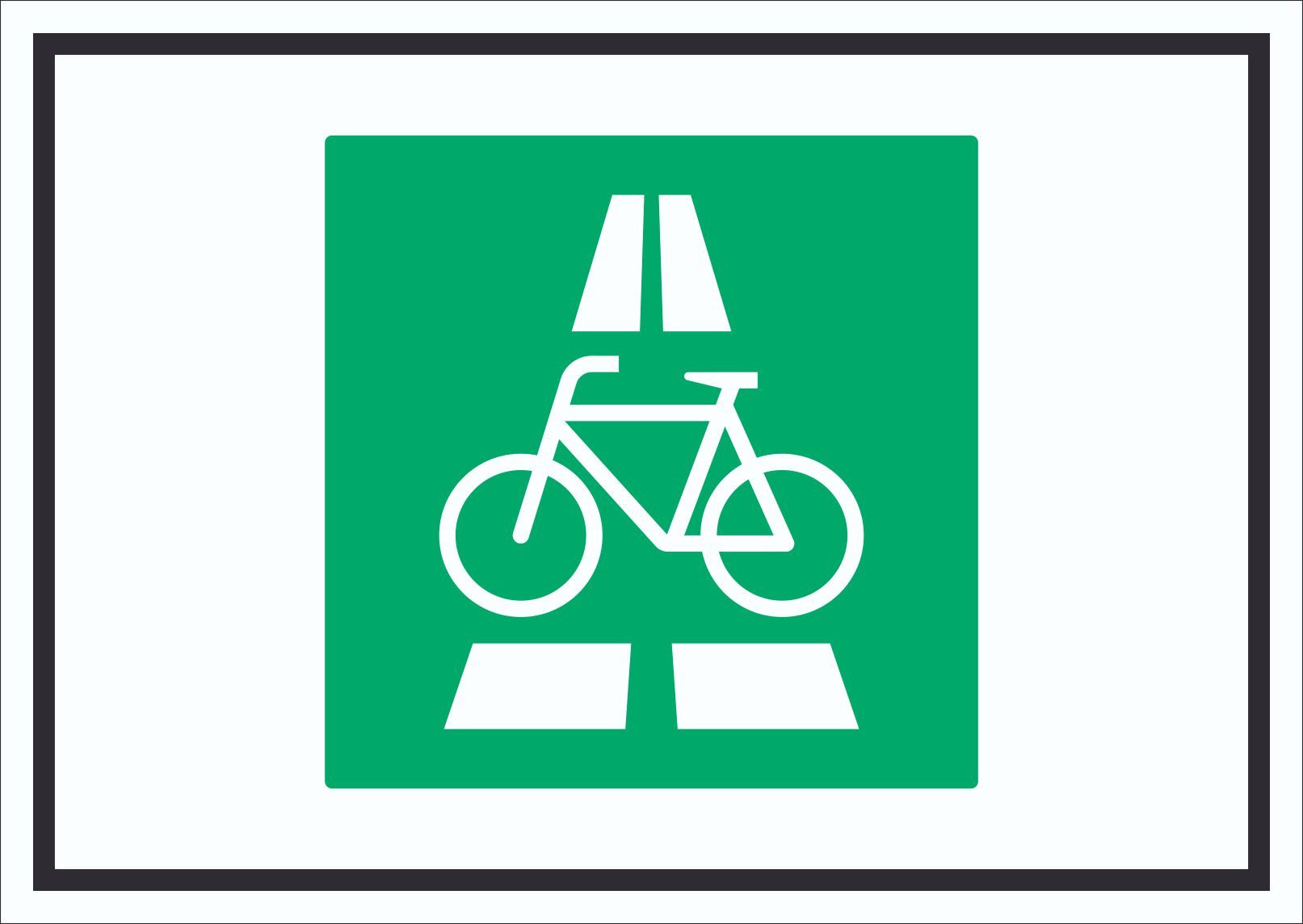 Hinweisschild Radschnellweg Symbol Schild
