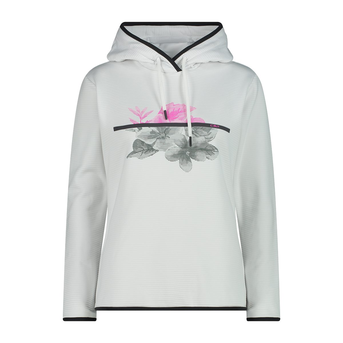 CMP Trainingskapuzenpullover Damen Stretch Performance Hoodie white