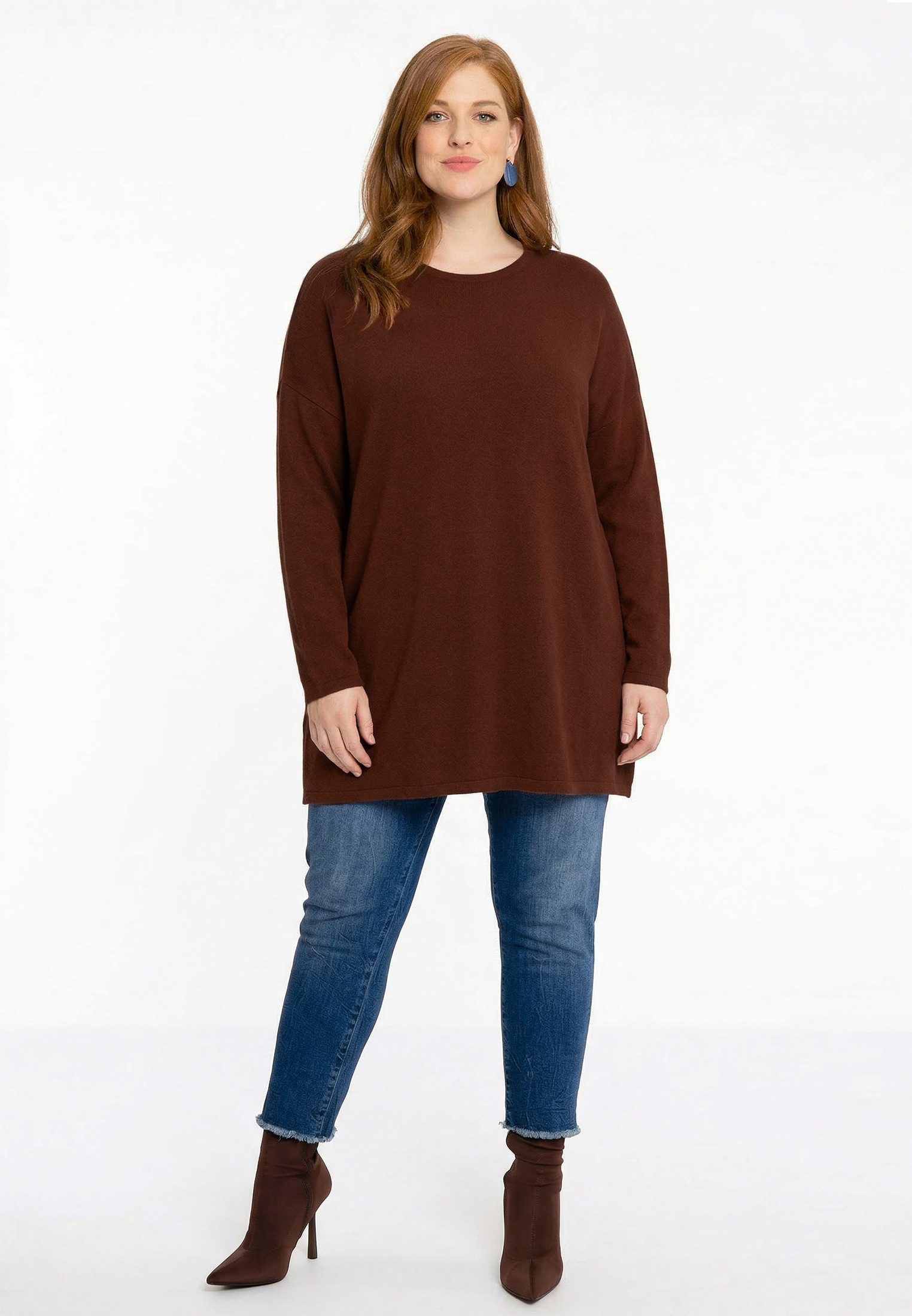 YOEK Longpullover Damen Pullover Große Größen