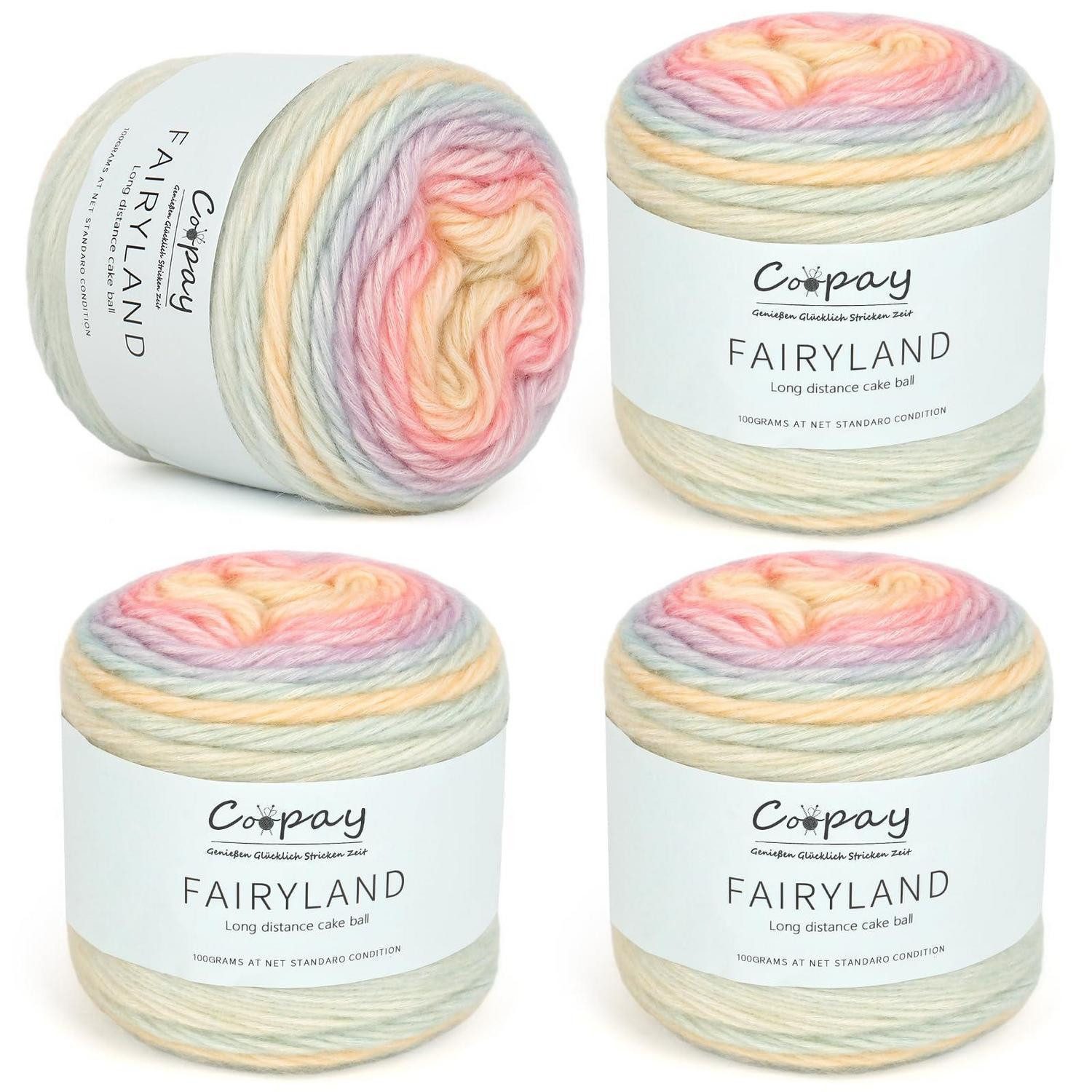 LuxusKollektion Farbverlaufsgarn 4x100g Macarons Häkelwolle