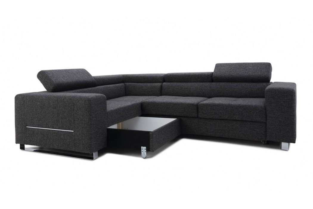 Couch JVmoebel Ecksofa Design Europe Ecksofa Polster Textil, L-Form in Madew Modern Sofa