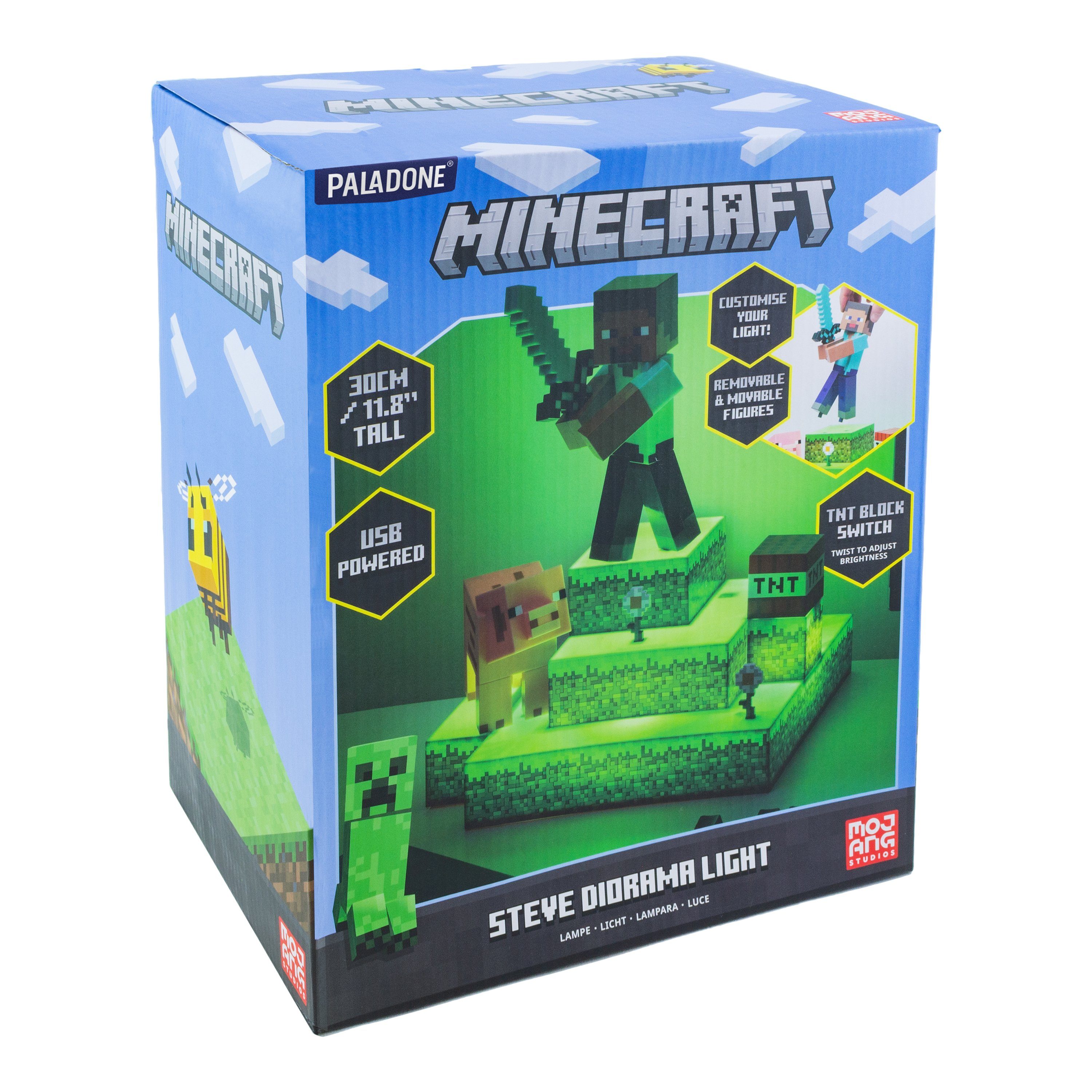 Paladone LED Dekolicht Minecraft Diorama Leuchte Steve