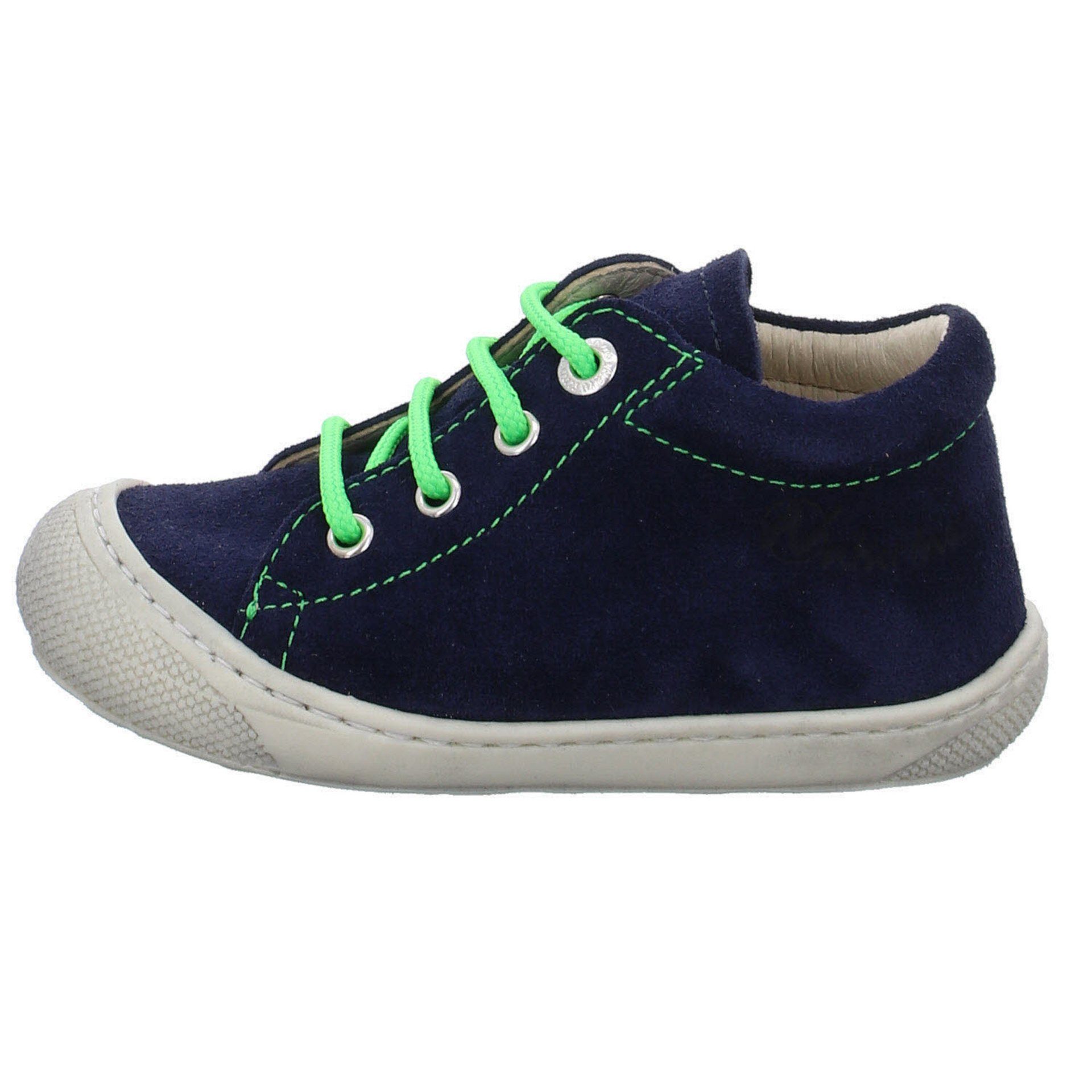 Naturino Cocoon navy-green Veloursleder Schnürschuh uni