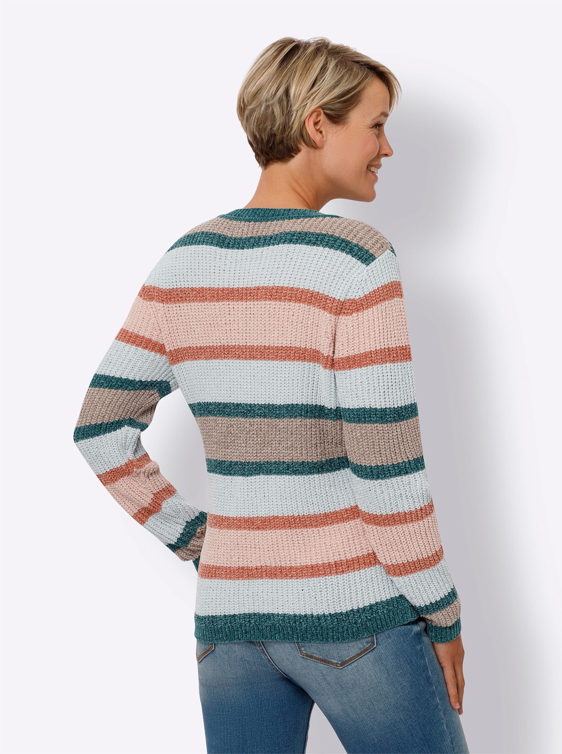 Sieh an! Strickpullover Rundhals-Pullover Langarm günstig online kaufen