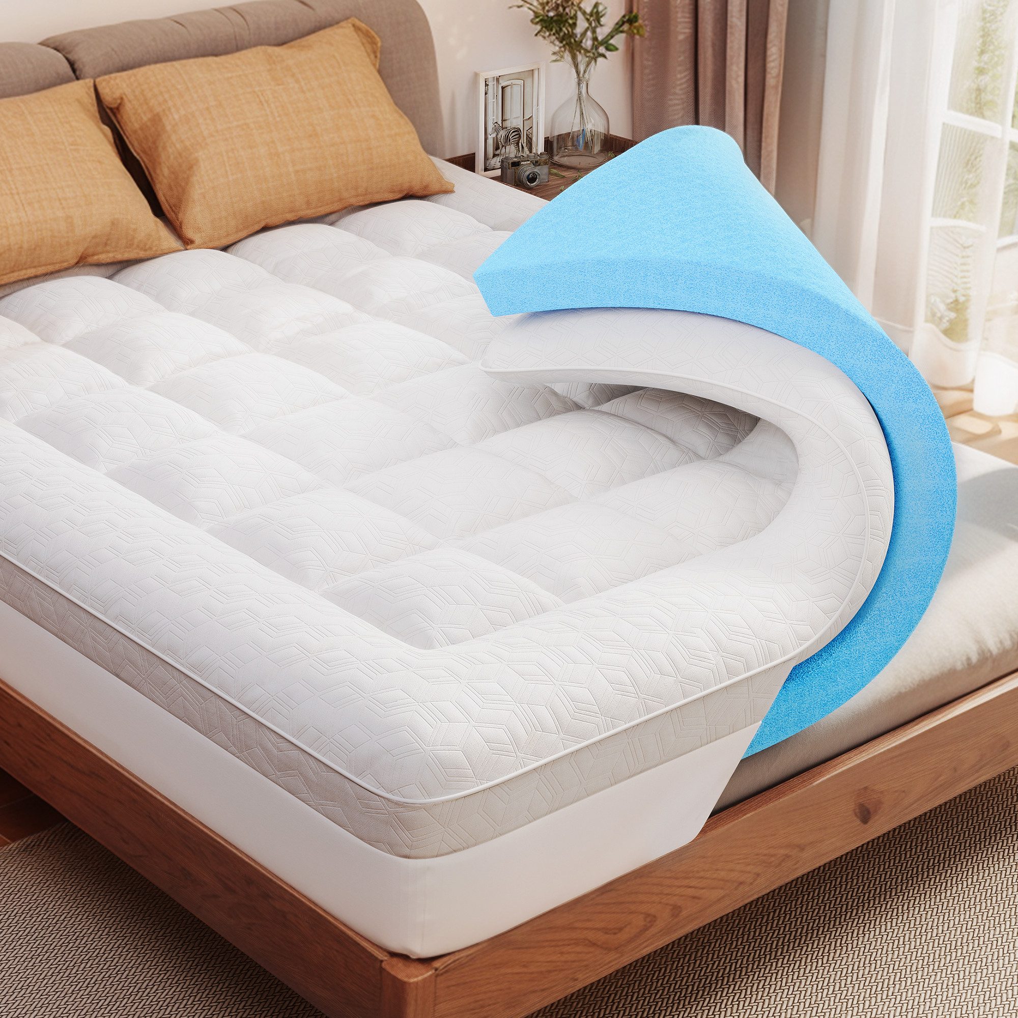 DoChair, Topper 10 cm hoch Gel Memory-Schaum Matratzentopper, (2,5cm kühlen günstig online kaufen