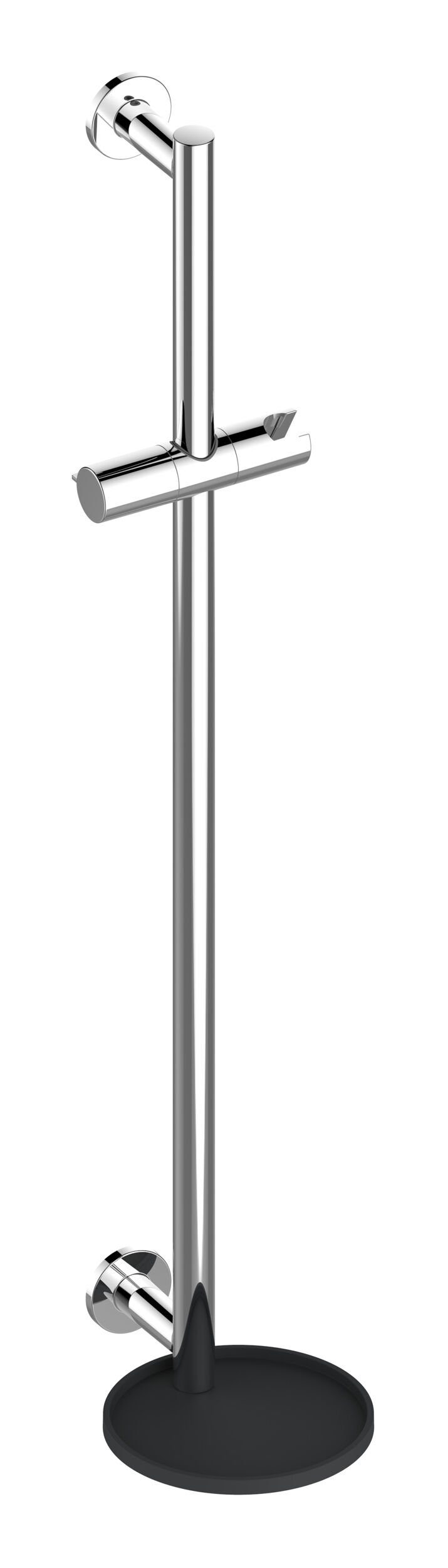 Keuco Duschstange IXMO, Brausestange mit Ablage mit runder Rosette 855 mm