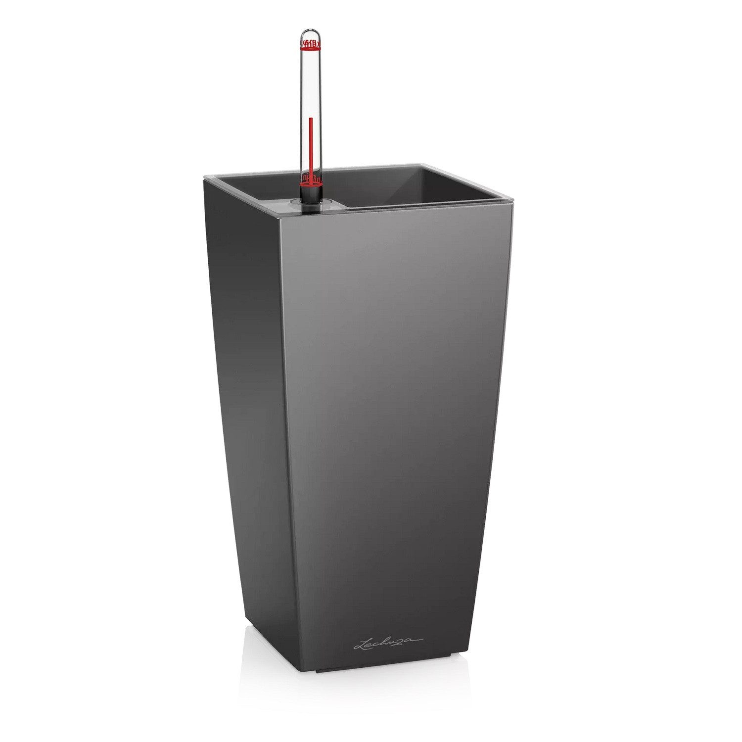 Pflanzkübel Lechuza Pflanztopf Maxi-Cubi anthrazit metallic 18